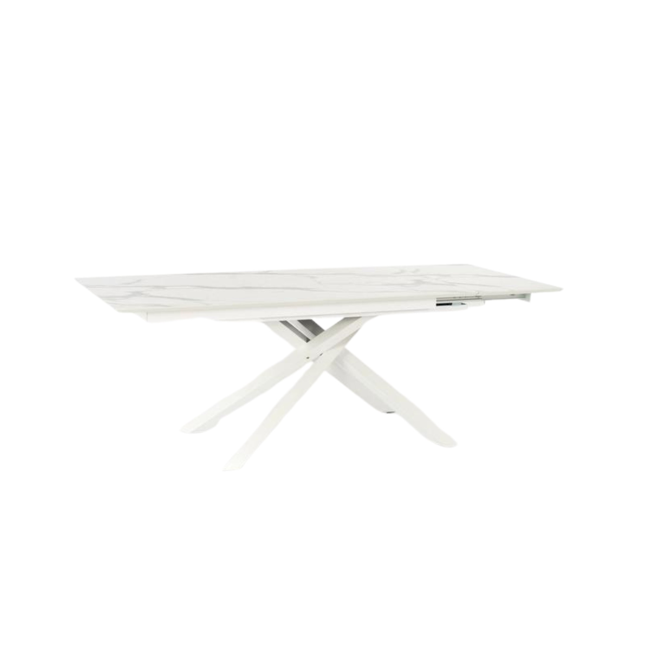 Mesa extensible "Xavier" tapa HPL, patas aluminio 170/270x90 cm 76h