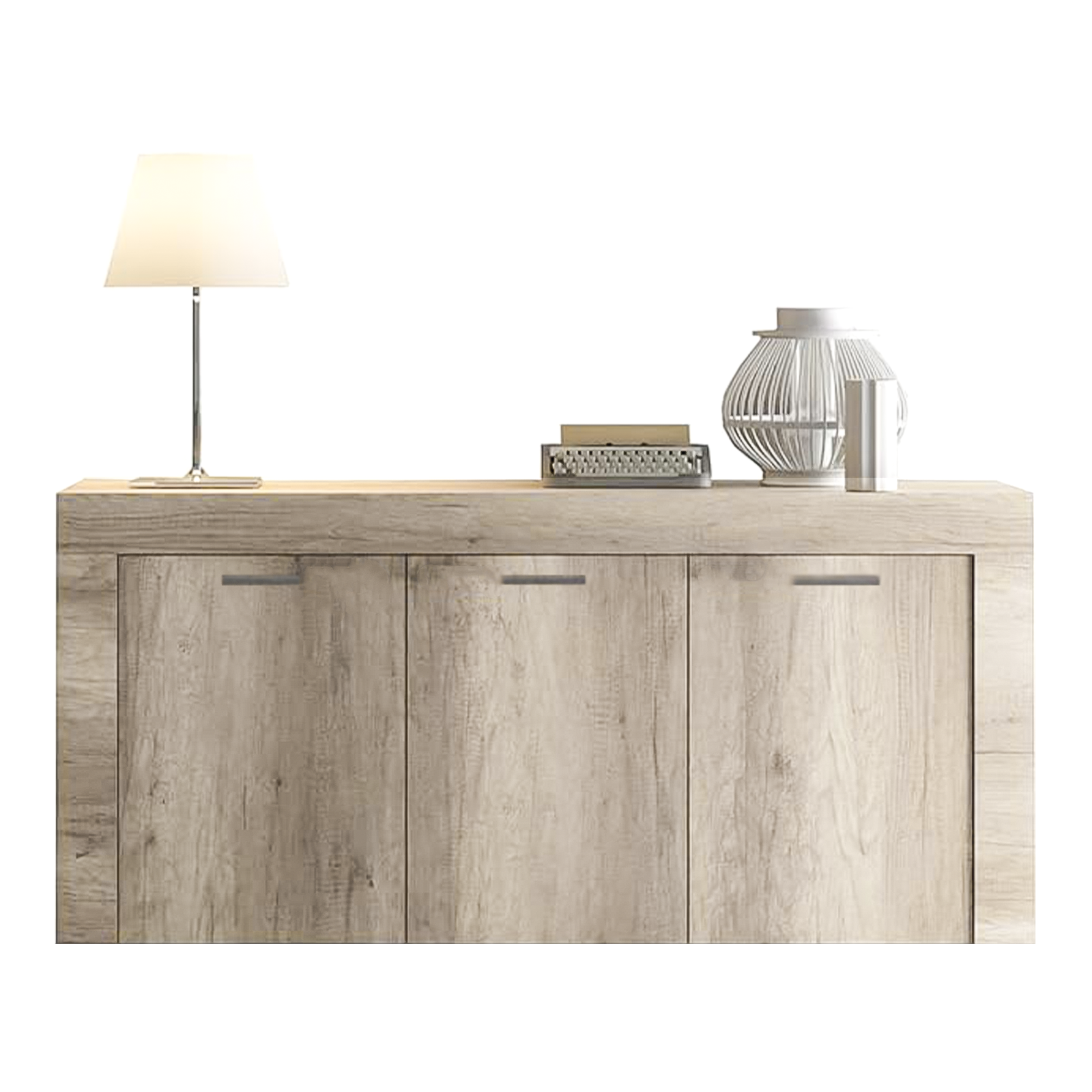 Madia credenza a buffet "K083" mobile in legno a 3 ante da soggiorno cm 150x41 82h