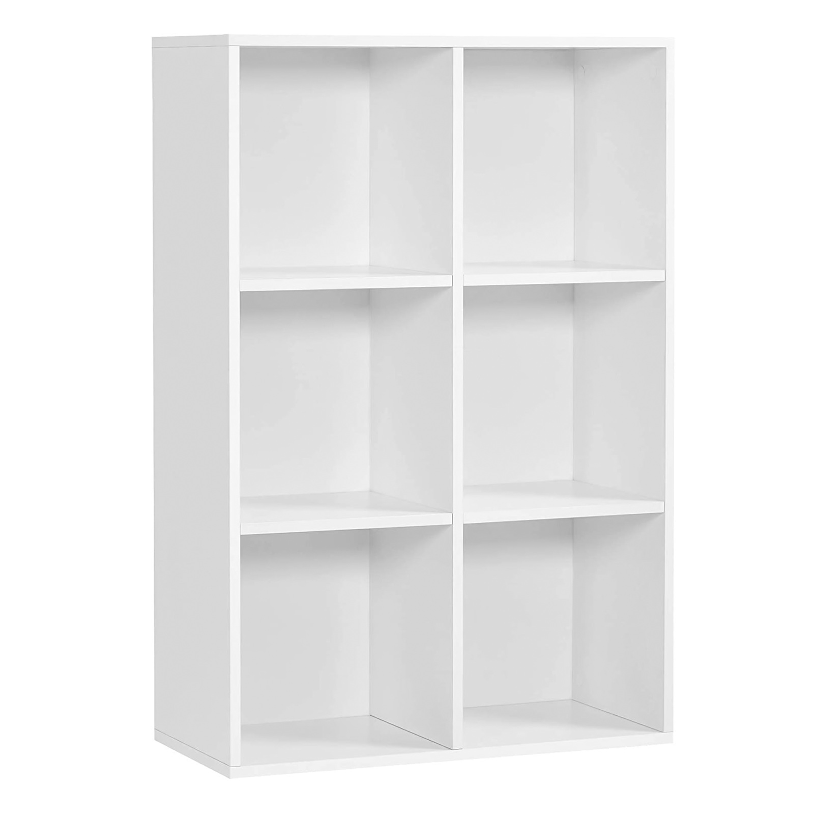 Libreria a giorno "Cubo" 6 vani in legno melaminico cm 61x30 91h