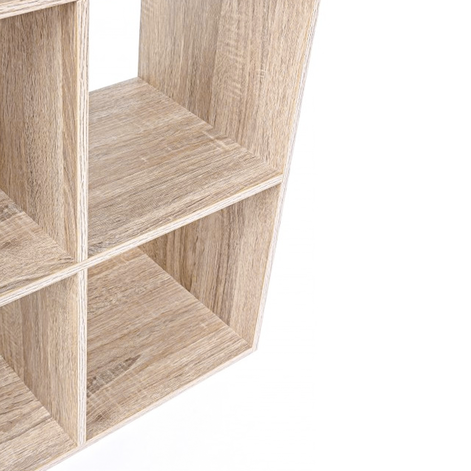 Librería abierta Cubo con 9 compartimentos en madera de melamina 91x30 cm 91h