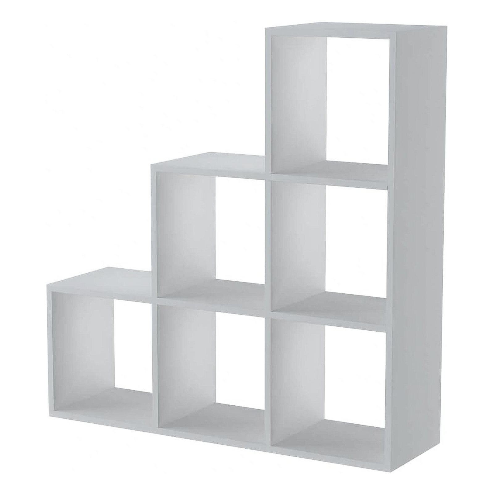 Librería abierta Scala con 6 compartimentos en madera de melamina 105x33 cm 109h