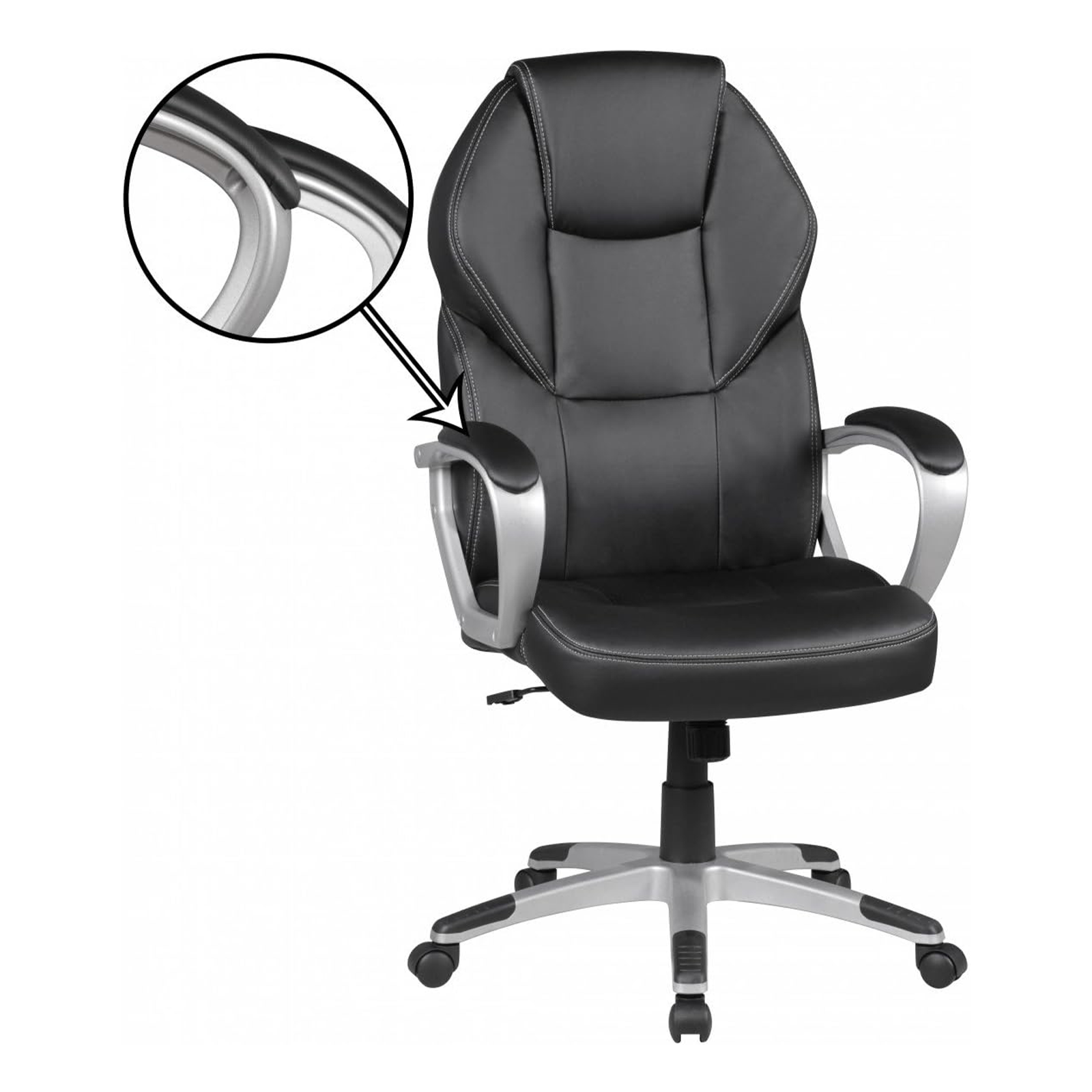 Silla de oficina giratoria 1110 sillón ejecutivo con ruedas y soporte gaming