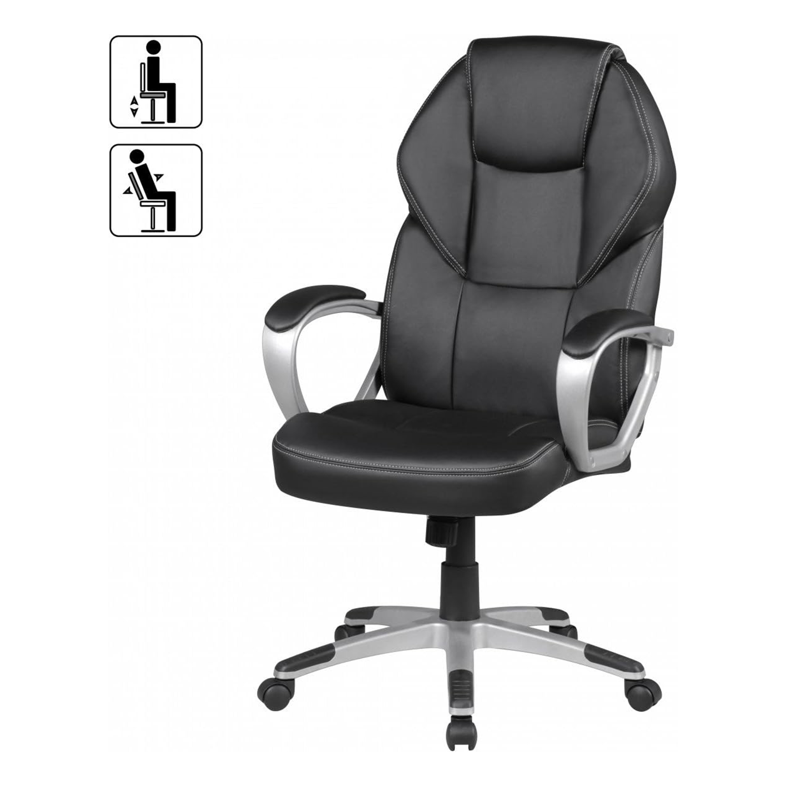 Silla de oficina giratoria 1110 sillón ejecutivo con ruedas y soporte gaming