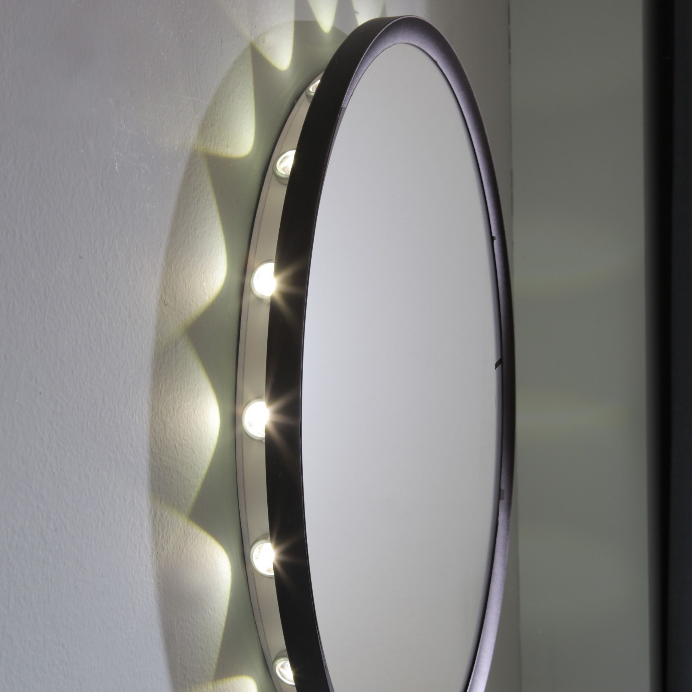 Miroir mural LED "Oled", cadre aluminium 60x5 cm 60h