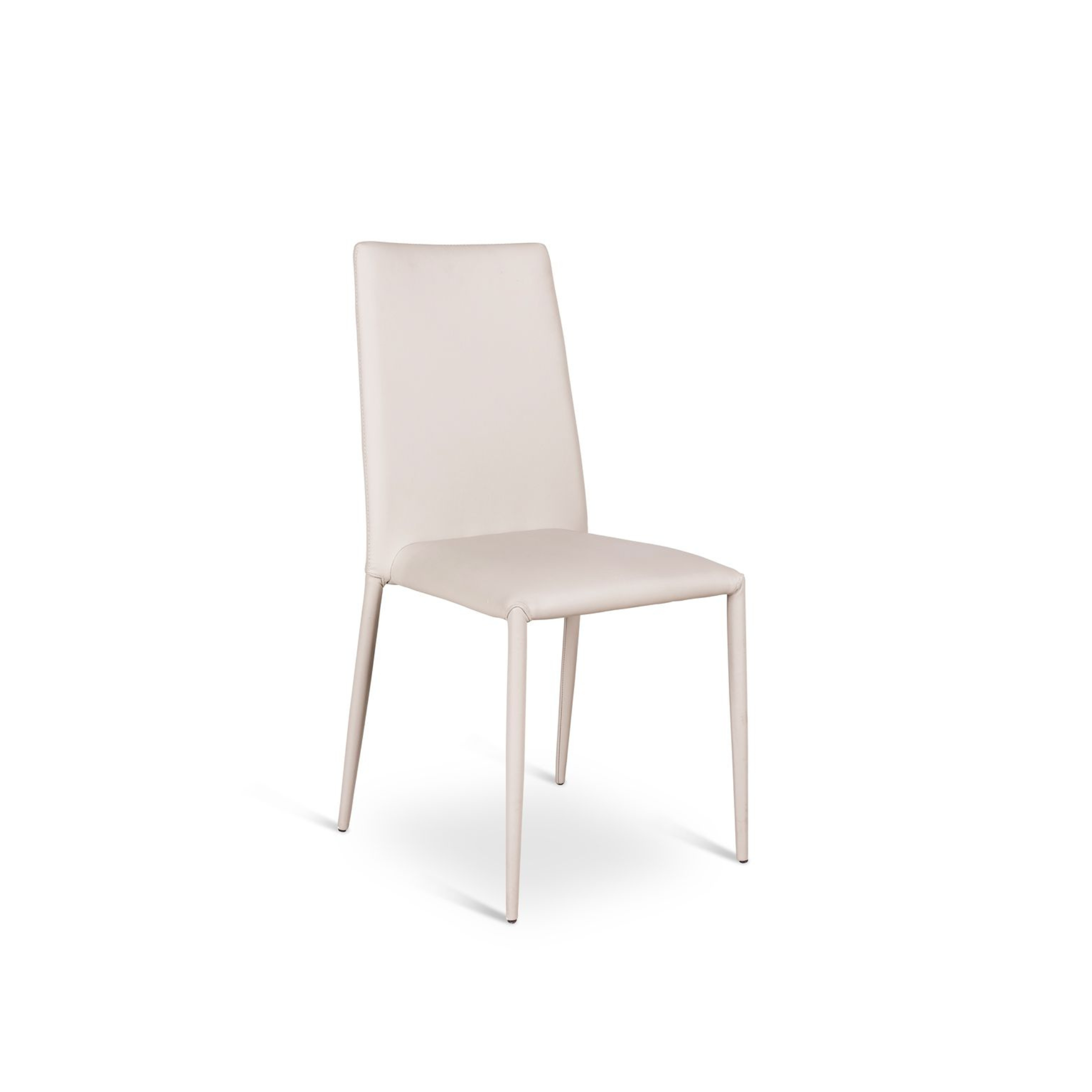 Set di sedie imbottite "Cleo" moderne in similpelle da soggiorno impilabili cm 42x40 96h