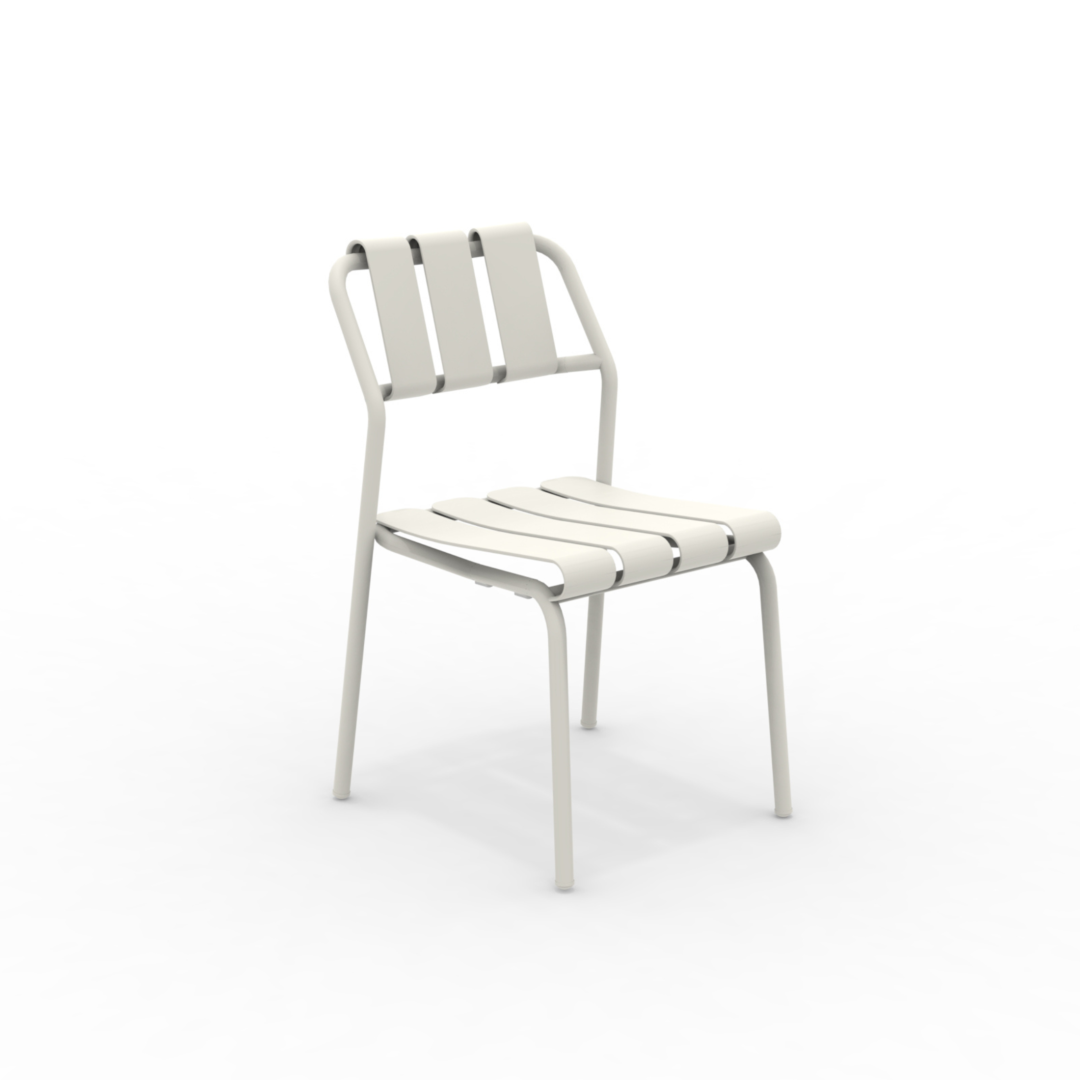 Fauteuil de jardin empilable "Tosca" en métal peint 55x55 cm 98h