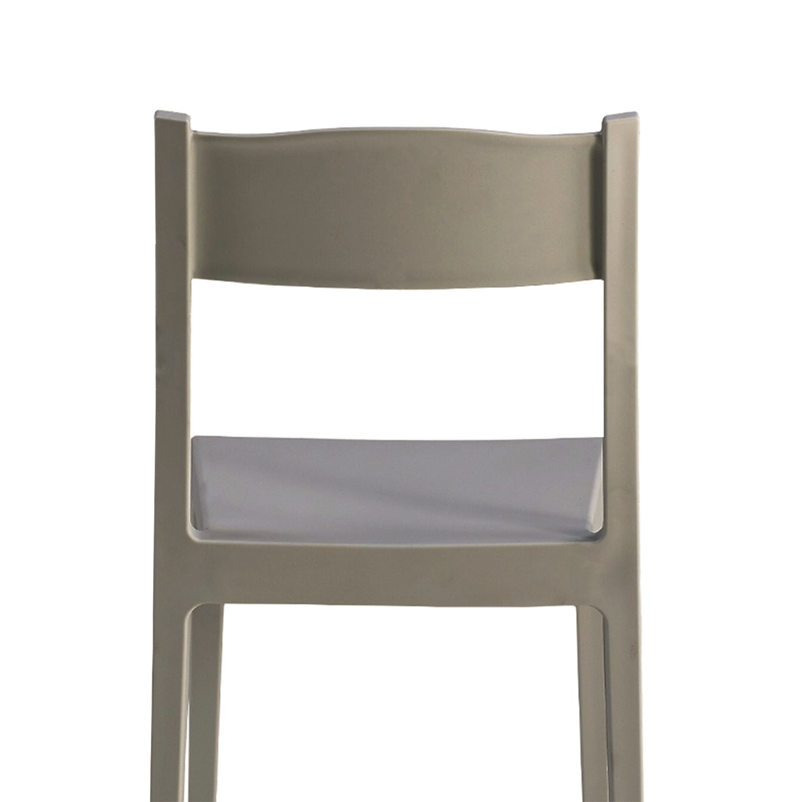 Silla de comedor Vesta de resina para jardín, apilable 41x41 cm 83h