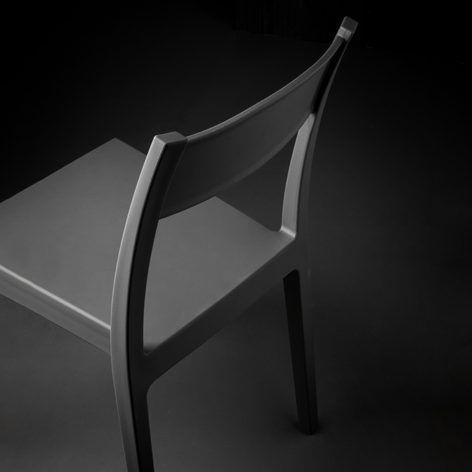 Chaise de salle à manger en résine Vesta pour jardin, empilable 41x41 cm 83h