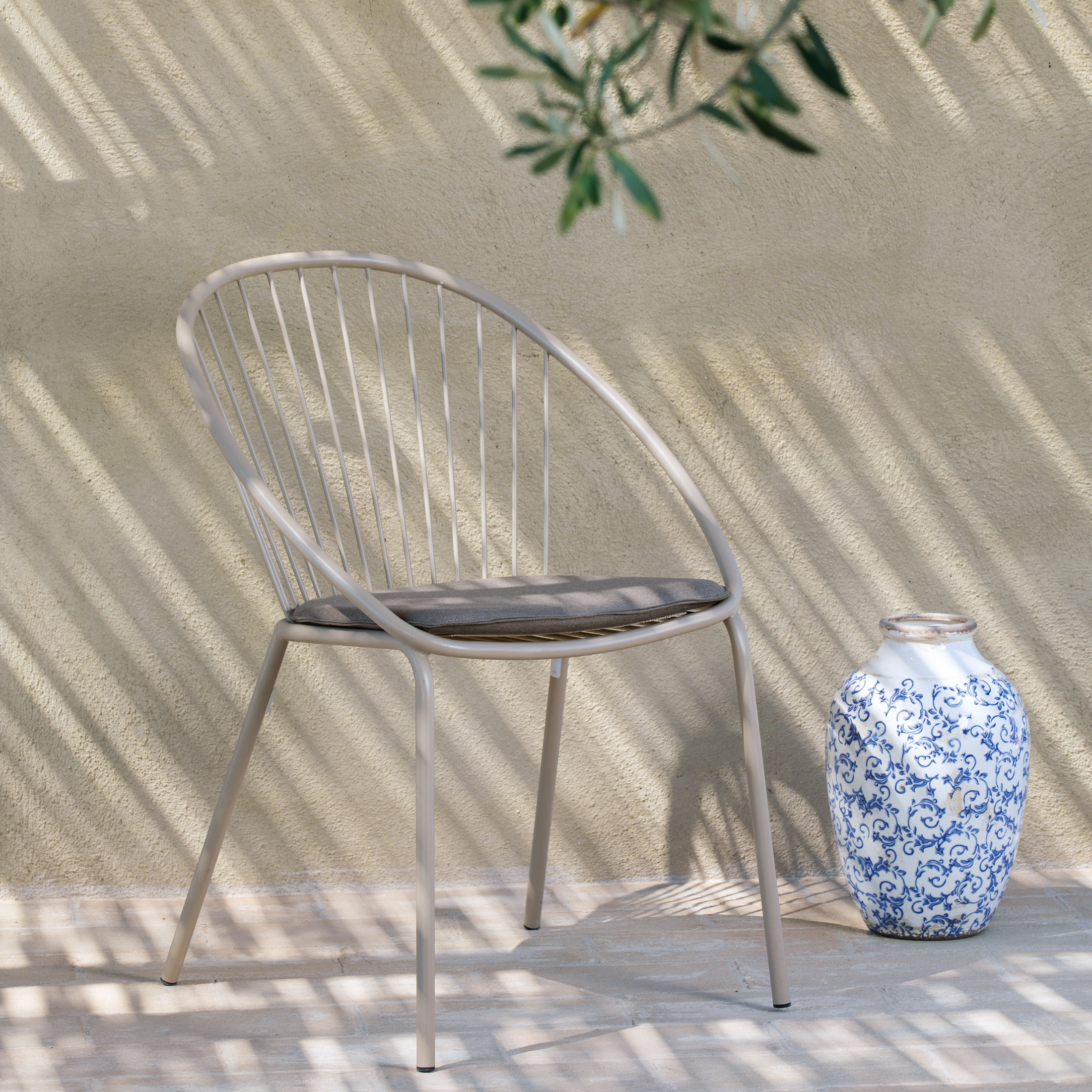 Coussin d'assise pour fauteuil de jardin "Aria" en acrylique et Téflon