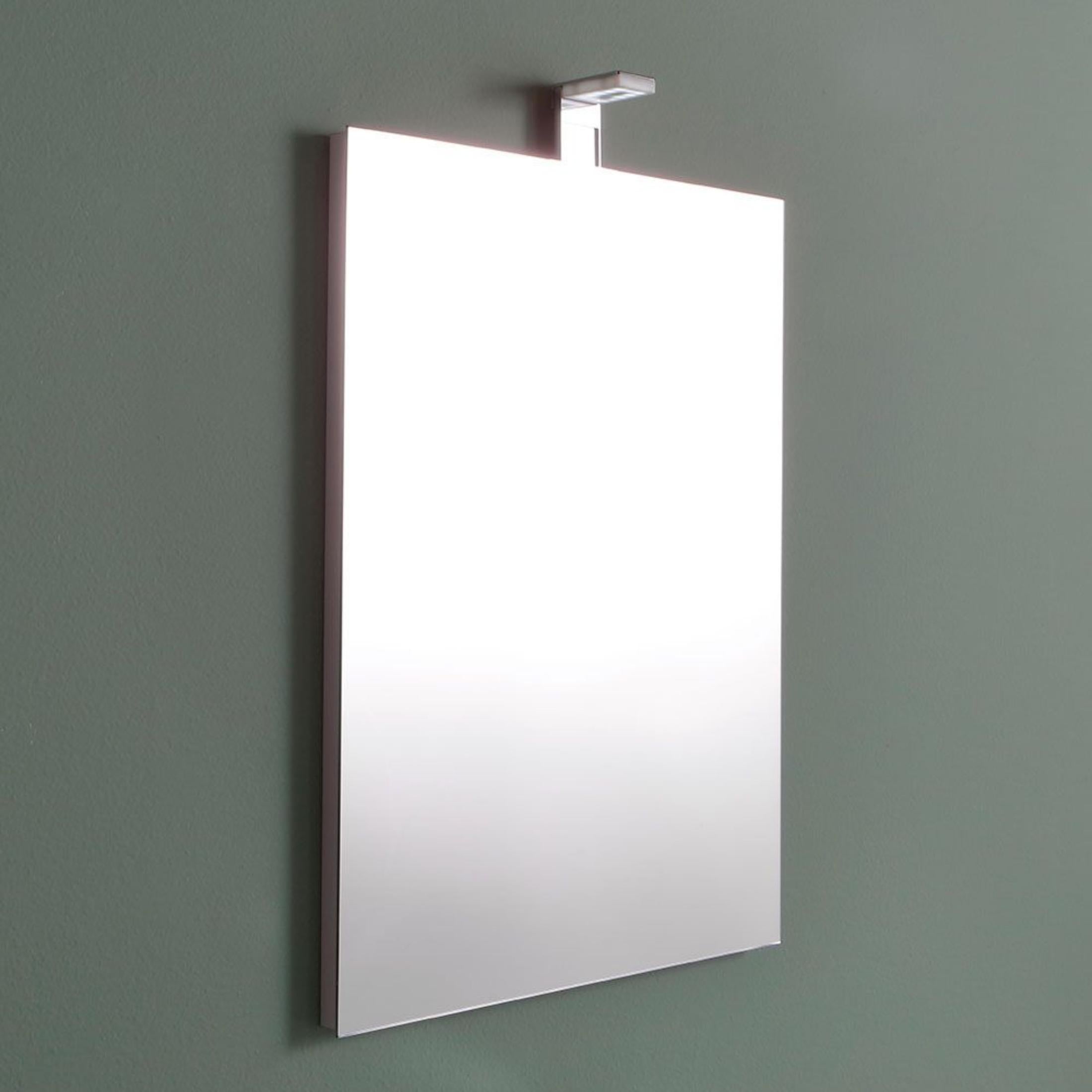 Specchio rettangolare a led "Salem" senza cornice con lampada cm 50x70