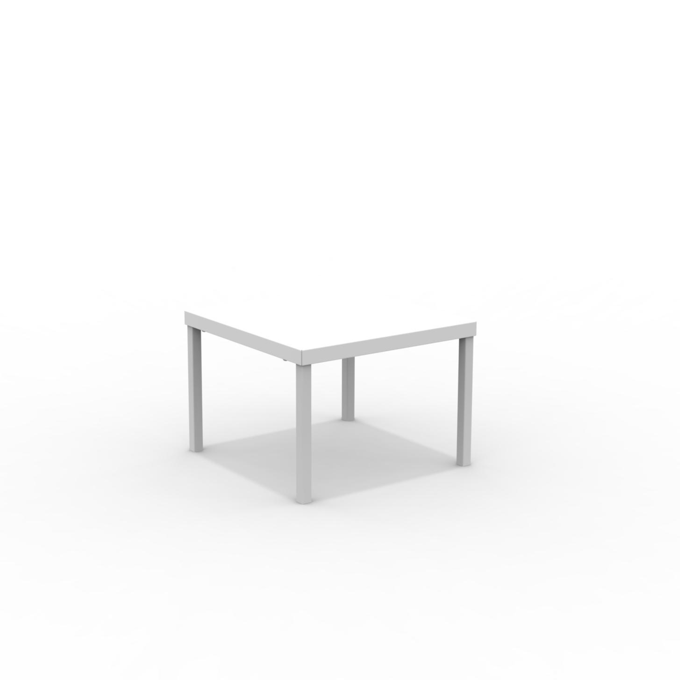 Table basse de jardin carrée en métal "Alice3" empilable 40x40 cm 38,5h