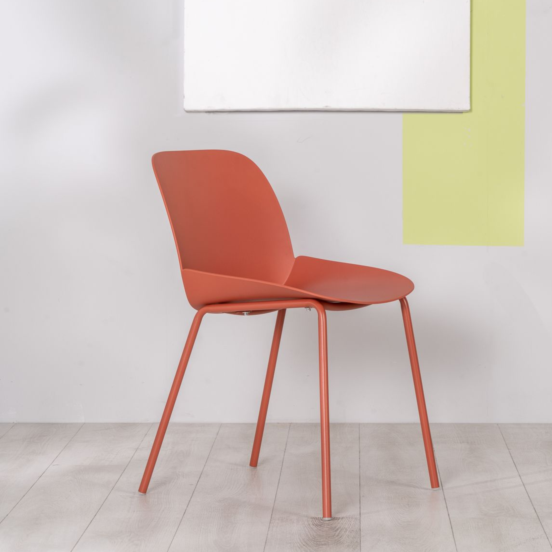 Elegante silla de polipropileno "Eva" 46x55 cm 79h