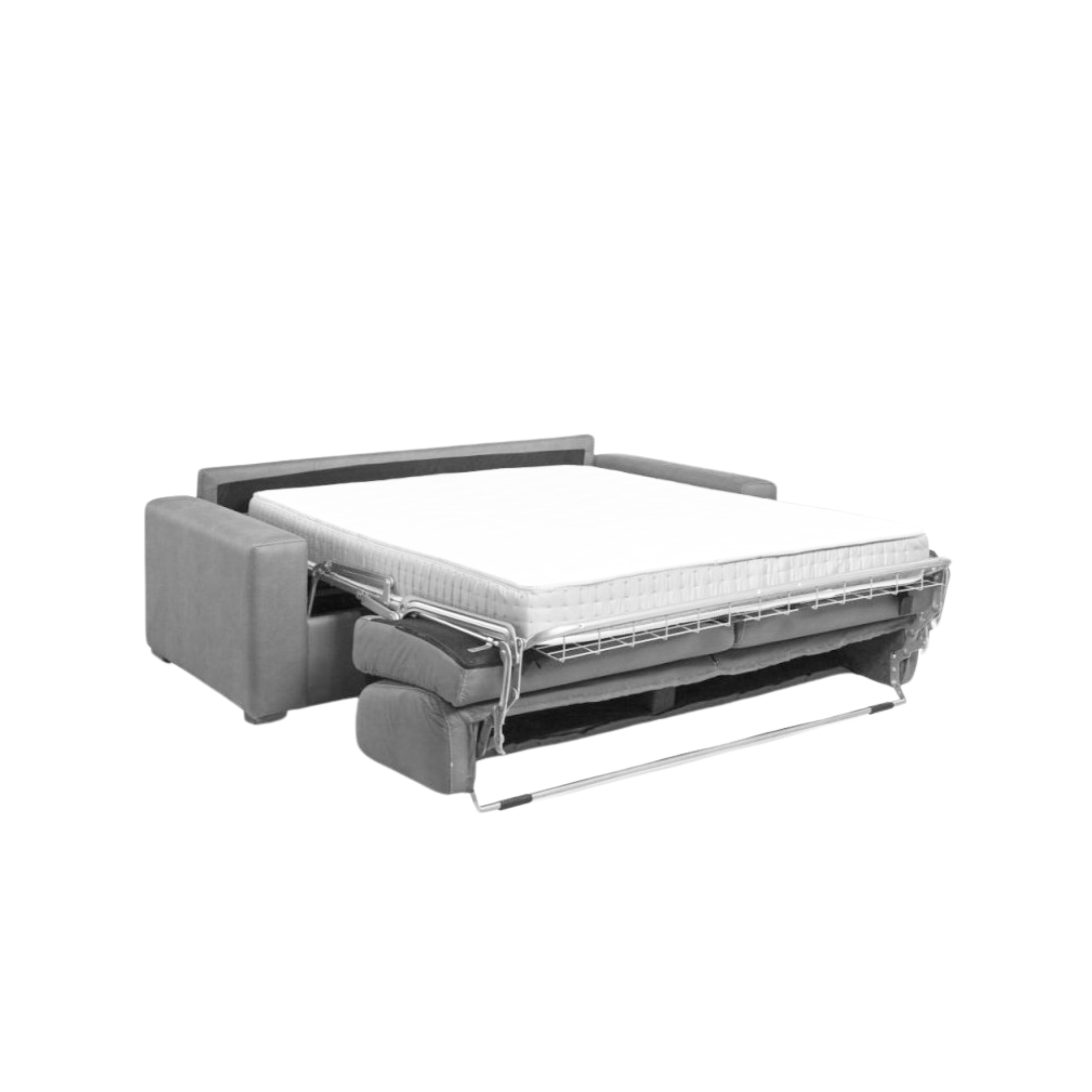 Divano letto a 3 posti contenitore "Flash" in tessuto sfoderabile cm 199x98 84h