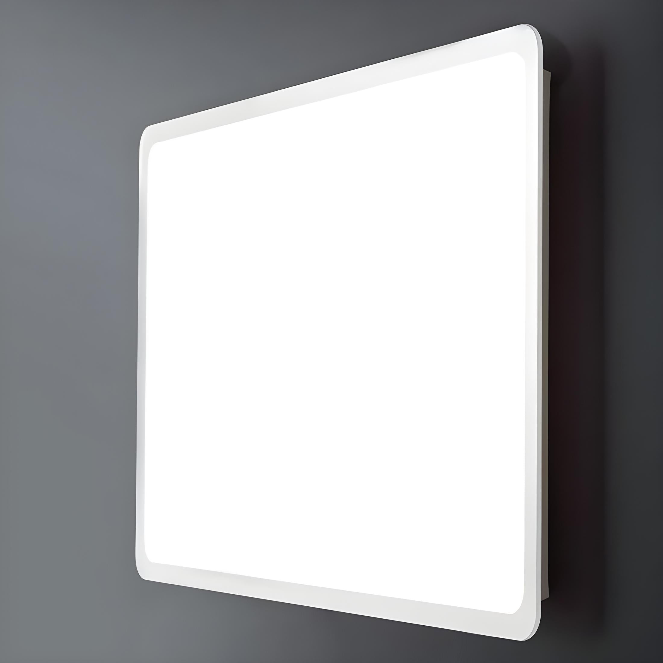 Specchio a led stondato da bagno "Dallas" con cornice illuminata