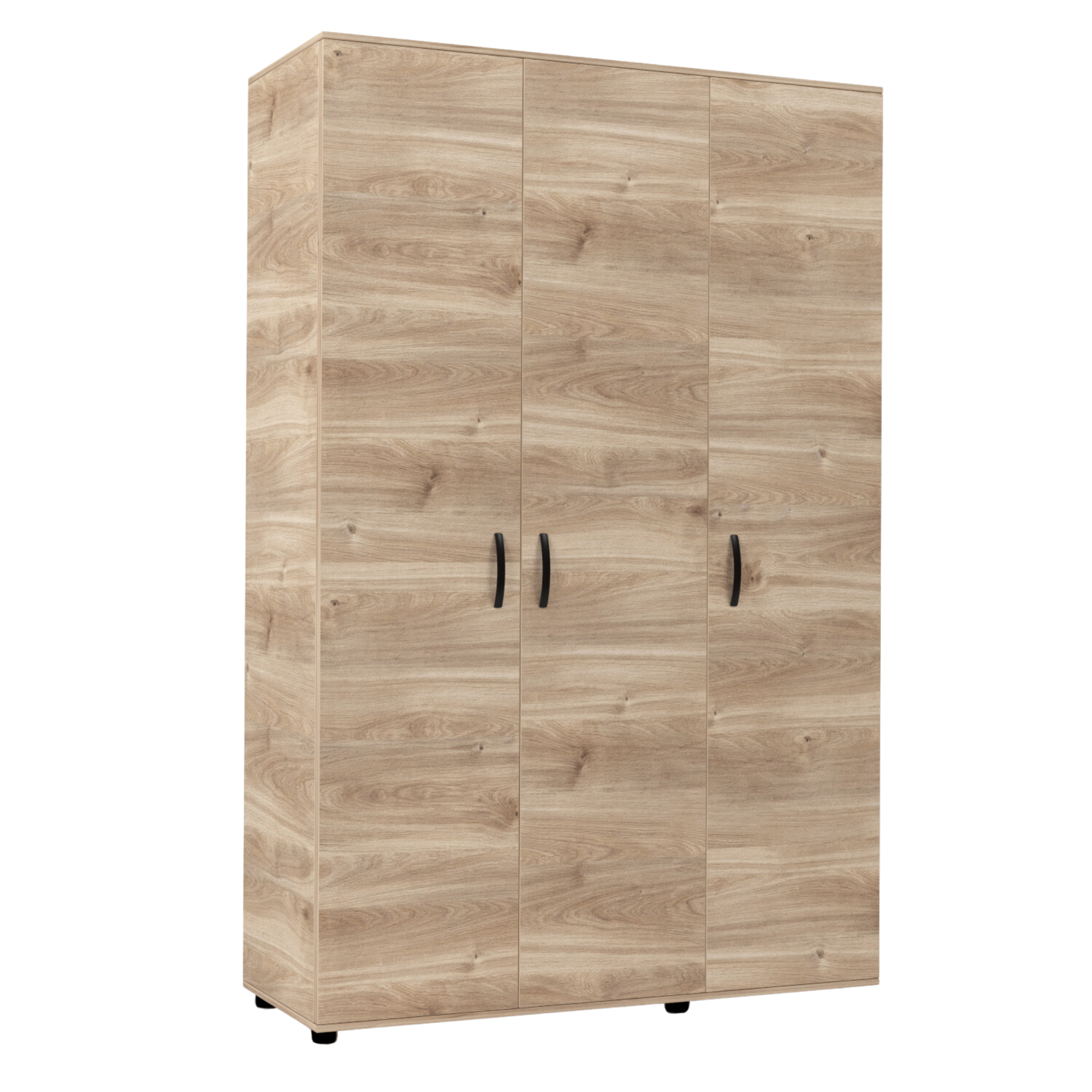 Armadio guardaroba 3 ante "Clax" moderno in legno cm 120x52 205h