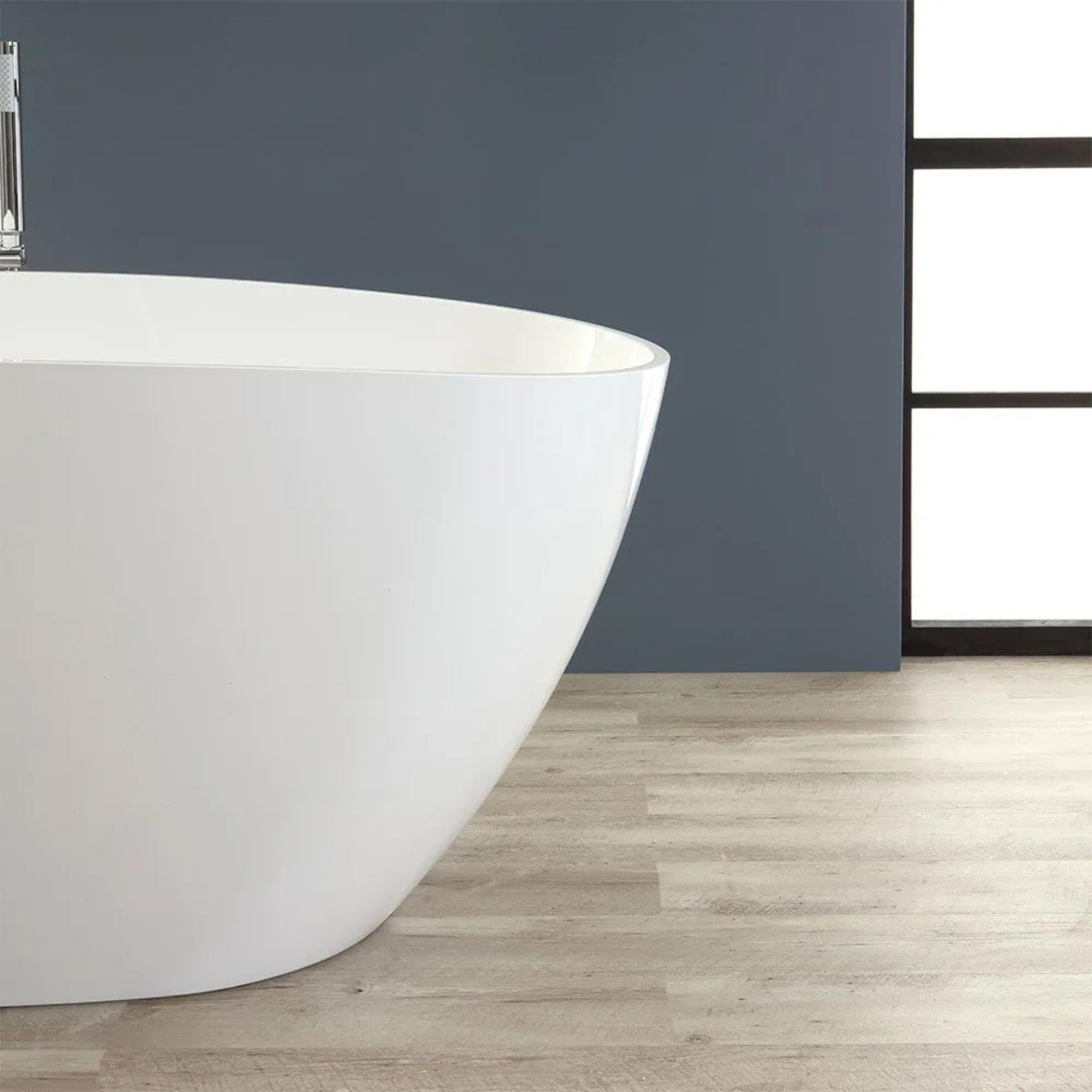 Vasca da bagno freestanding "Roma" in marmo ricomposto cm 156x71 56h