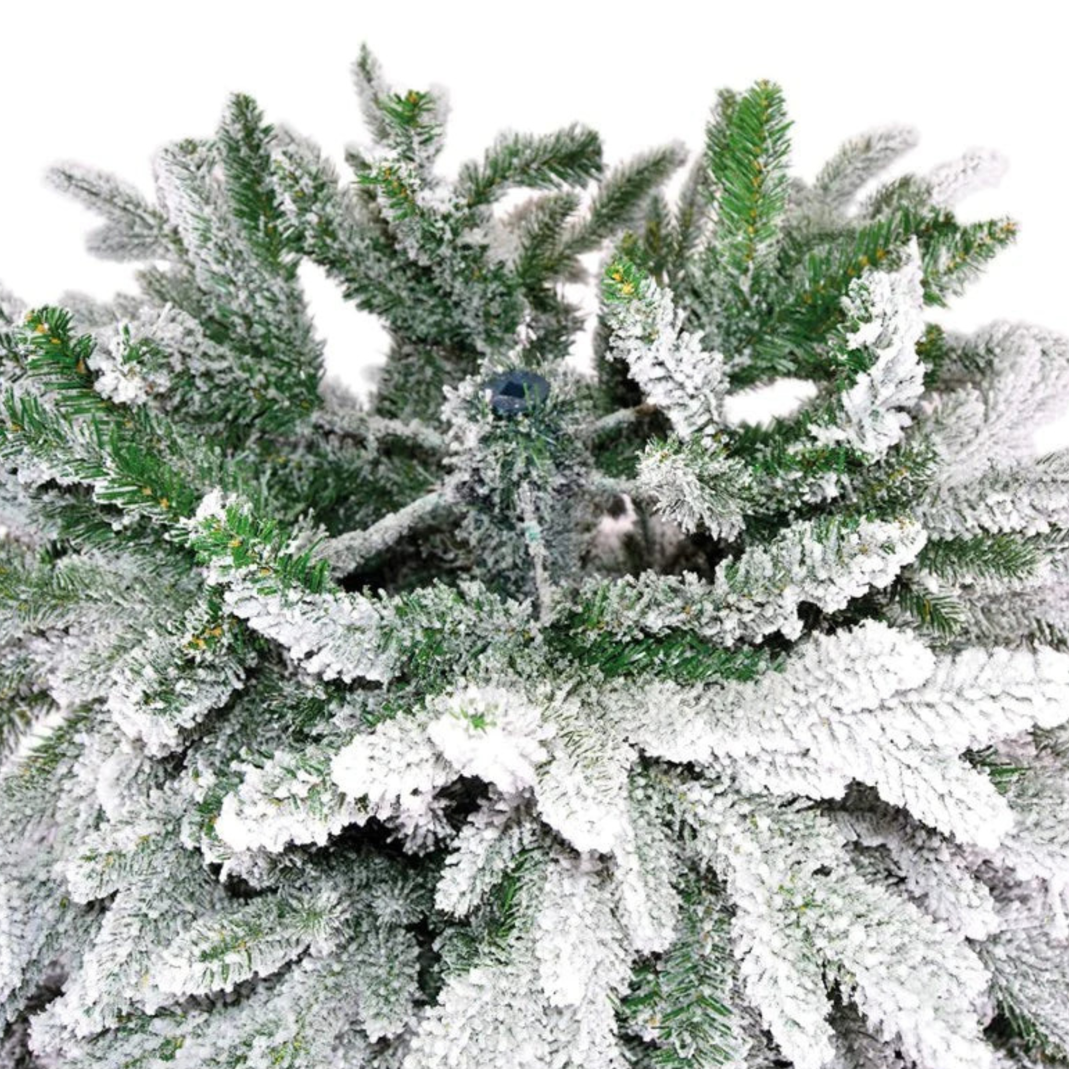 Árbol de Navidad nevado "Nieve" en PE efecto tacto real + flocado