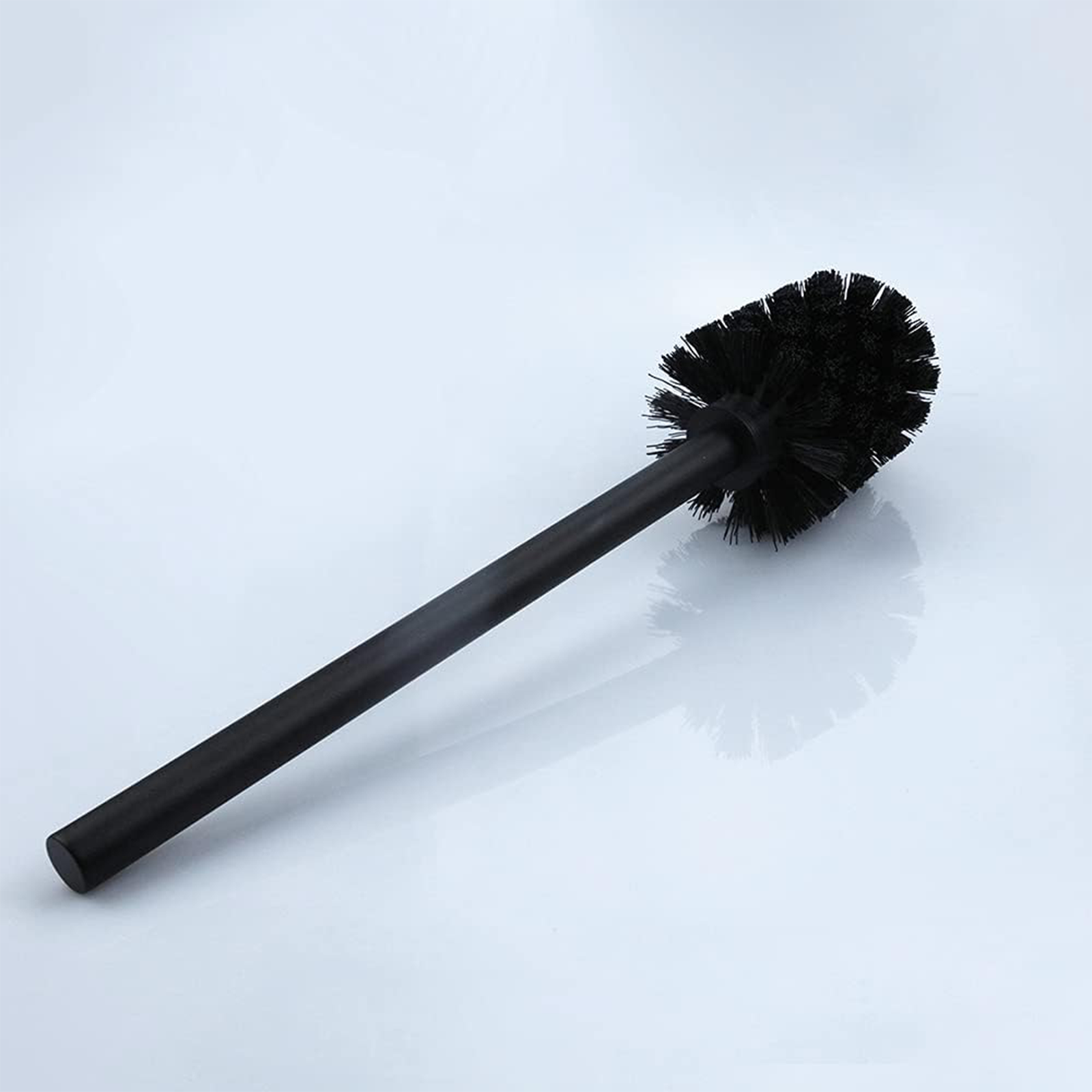 Ensemble de salle de bain Stelvio porte-brosse à dents en verre porte-savon brosse de toilette en verre satiné et acier