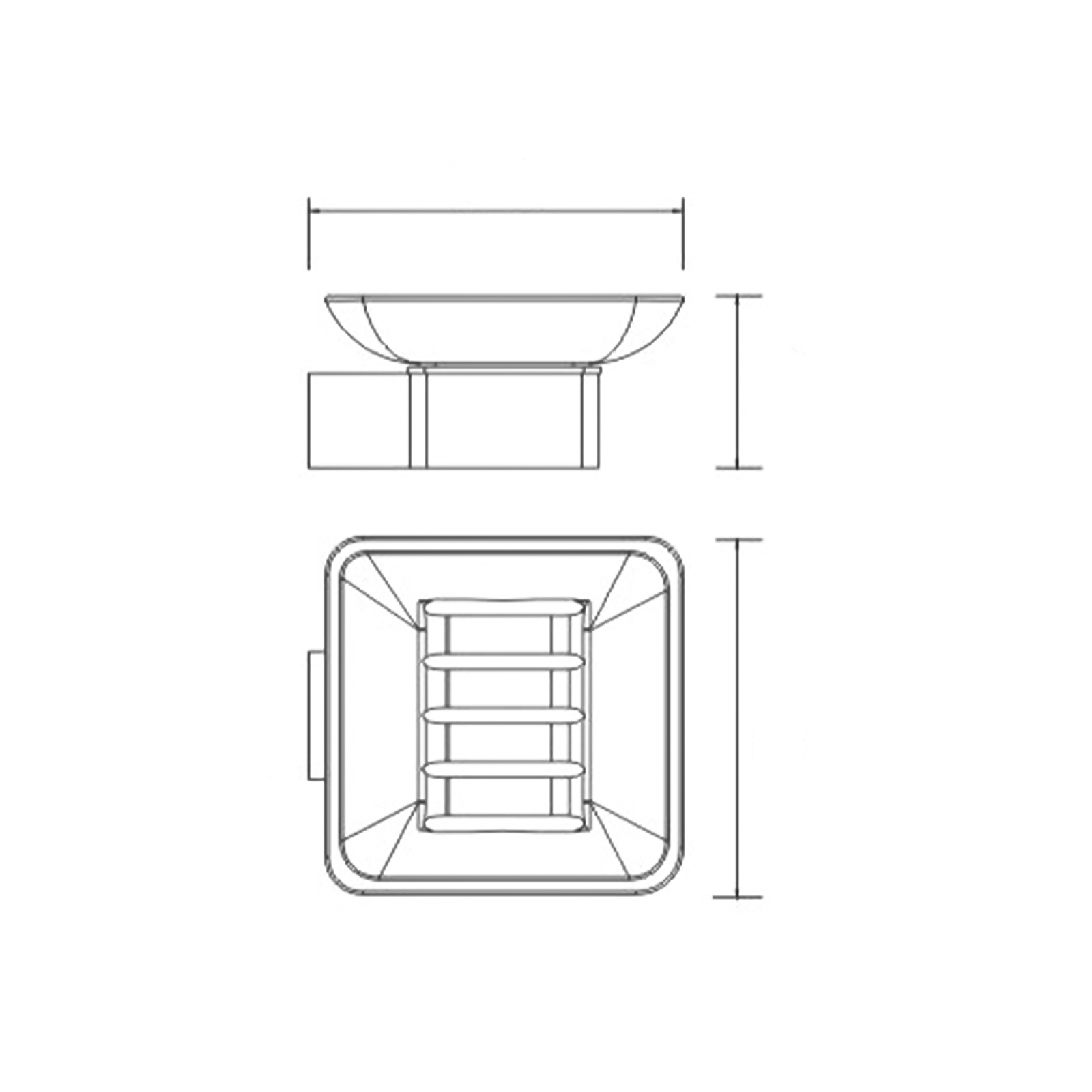 Ensemble de salle de bain Stelvio porte-brosse à dents en verre porte-savon brosse de toilette en verre satiné et acier