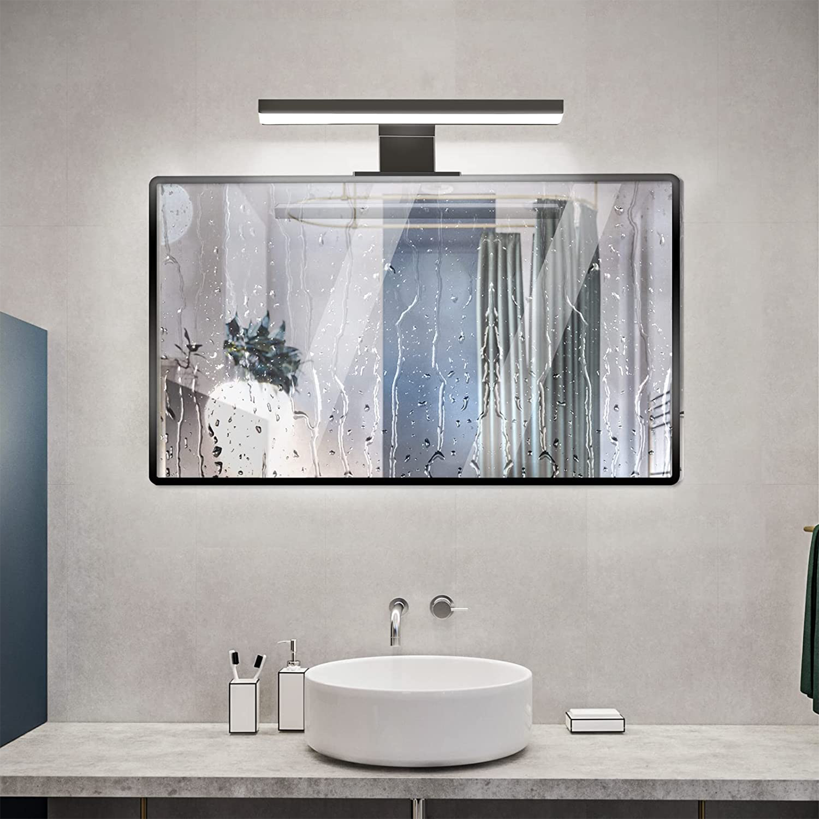 Applique lampada led per specchio bagno liscio o con cornice 12 cm