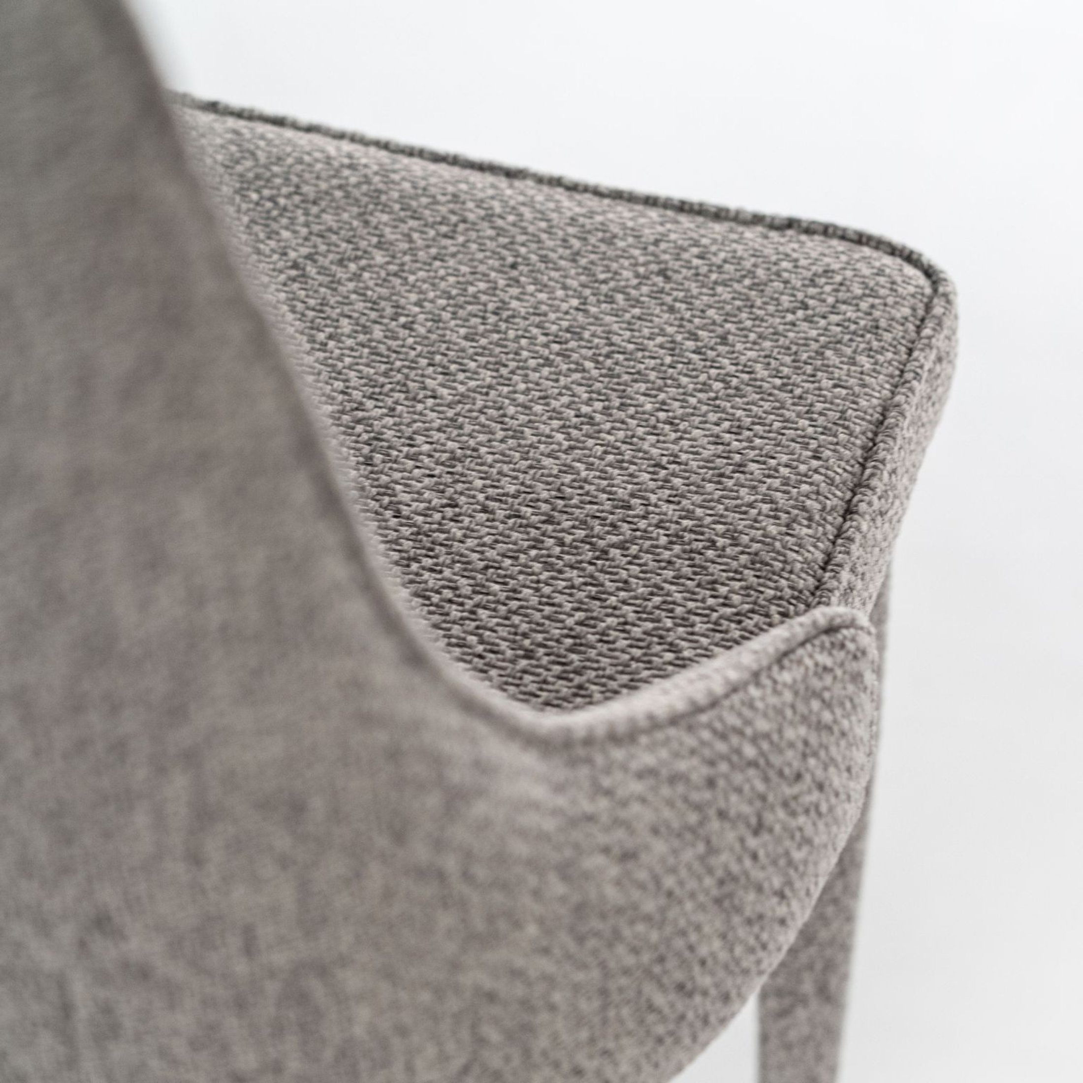 Silla acolchada "Myriam" sillón moderno de tela 46x46 91h cm