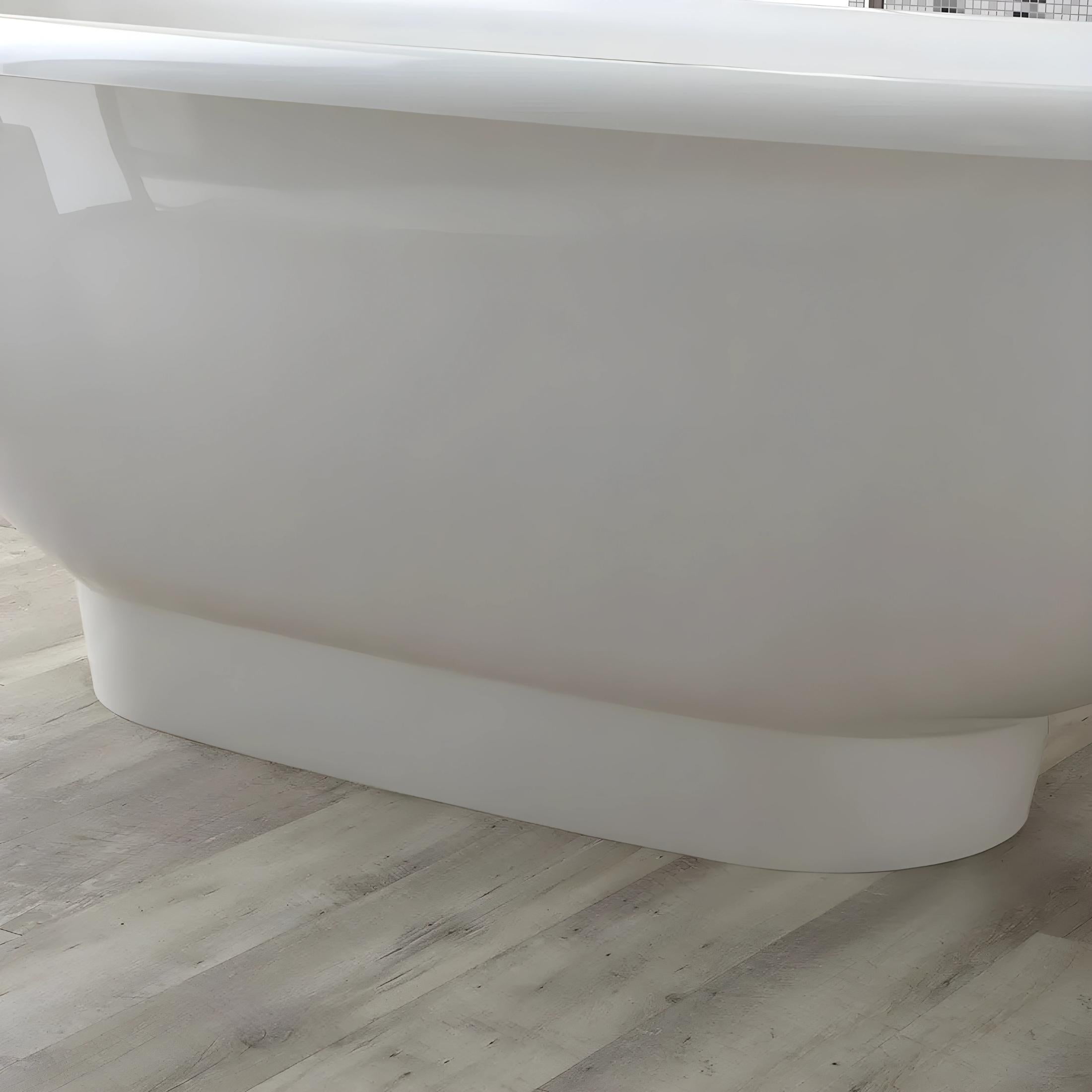 Vasca da bagno ovale freestanding "Rossana" in marmo ricomposto cm 181x80 63,3h