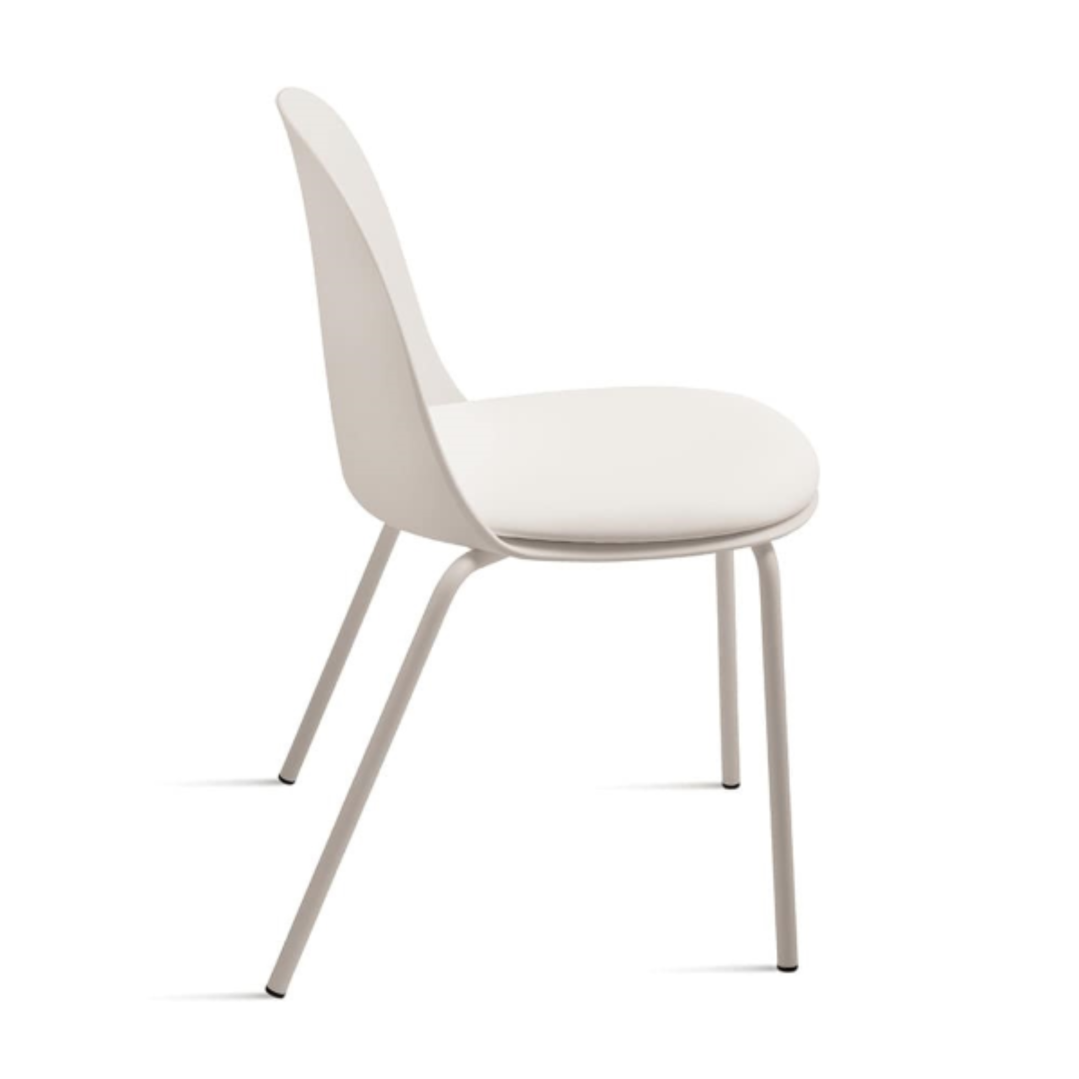 Silla moderna acolchada "Lete" de polipropileno 50x52 h80 cm