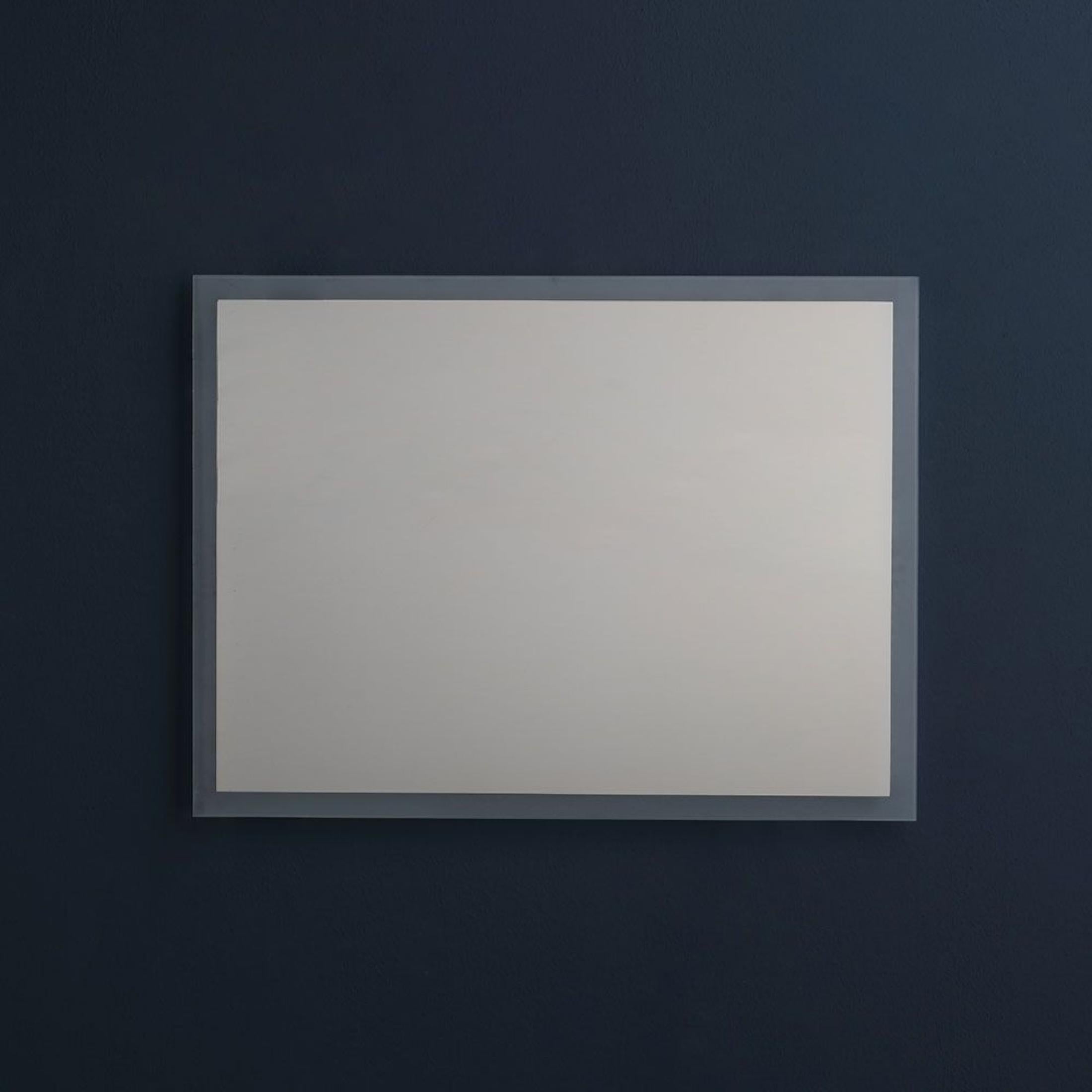 Specchio con cornice led "Bend" rettangolare reversibile cm 80x60