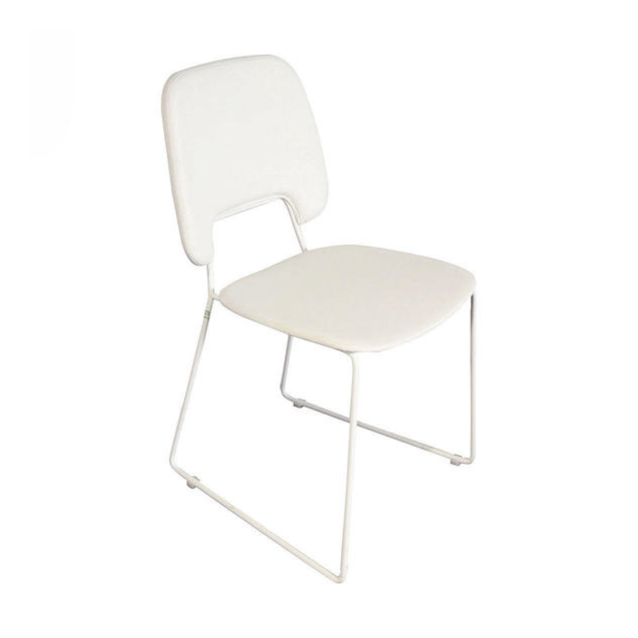 Chaise rembourrée en simili cuir "Guapa" fauteuil moderne 45,5x47,5 cm 89h