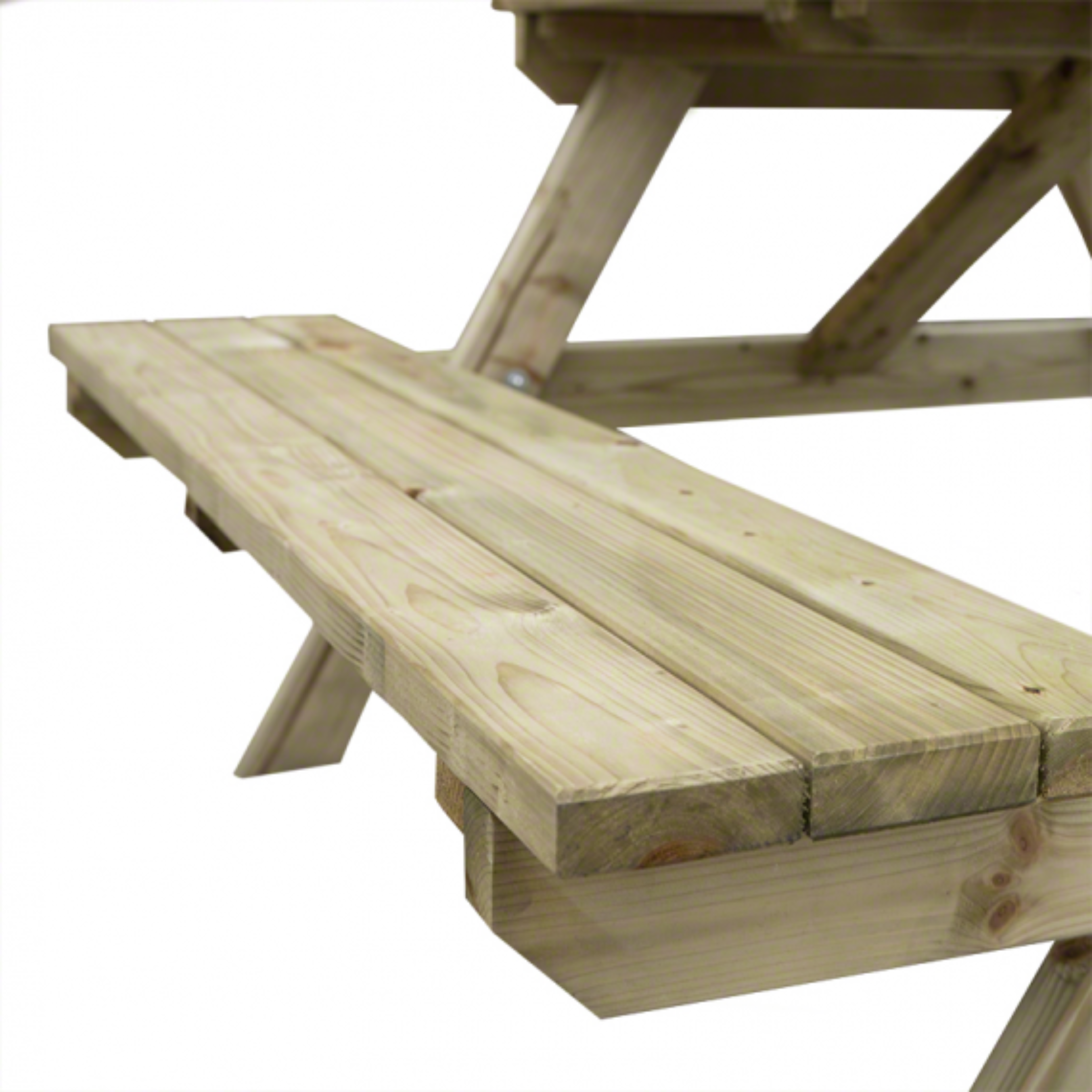 Tavolo da pic-nic fisso "Pic Nic" in legno di conifera con sedili cm 180x150 70h