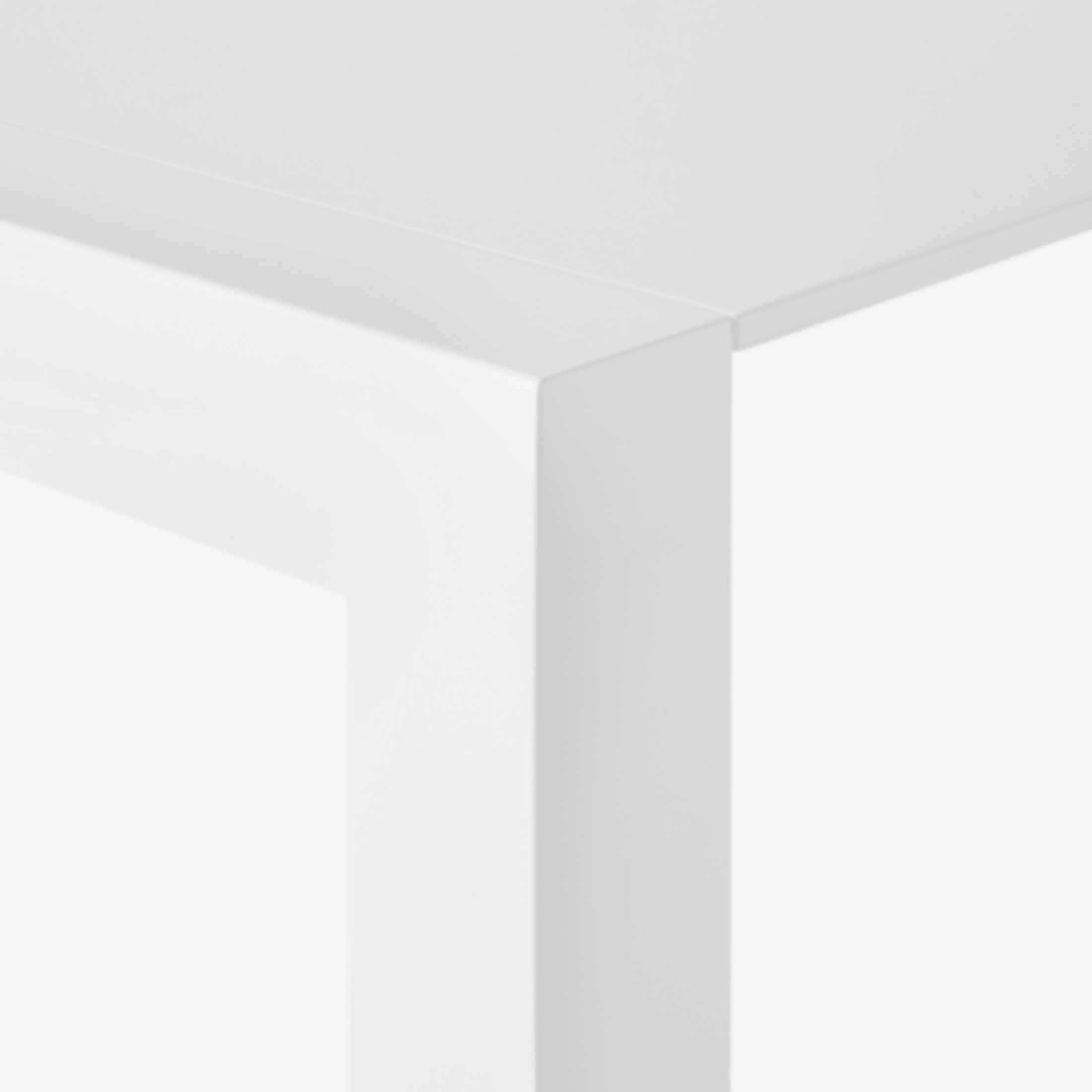 Mesa de comedor extensible de madera blanca "Nemes" 103/170x90 cm 76h