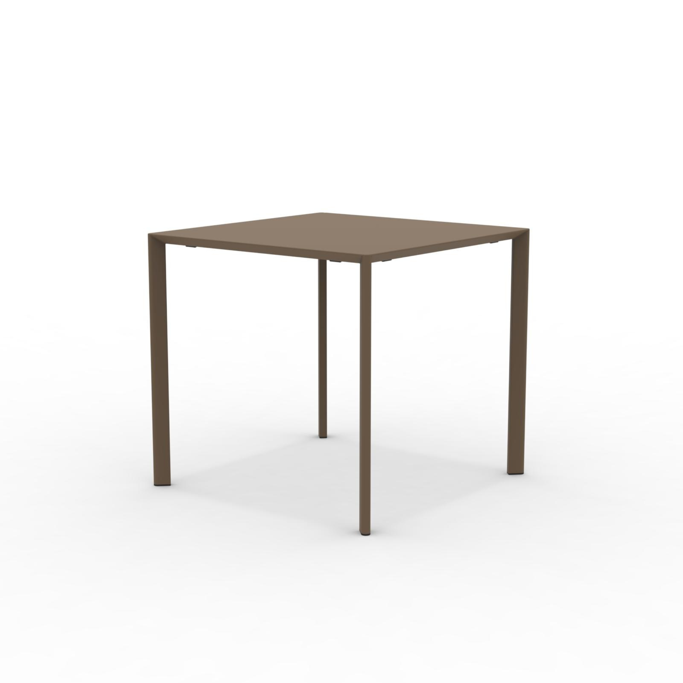 Tavolo quadrato in metallo "Fox1" per giardino impilabile cm 80x80 75h