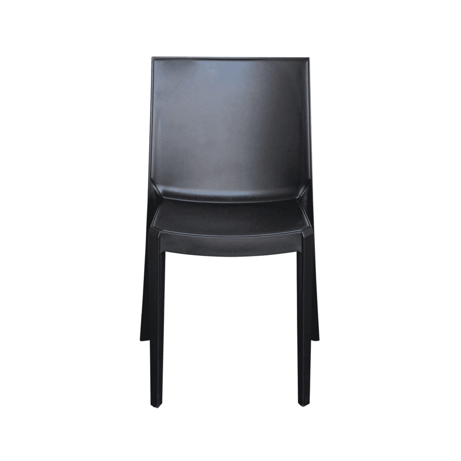 Silla de comedor Perla de polipropileno para jardín, apilable, antideslizante, 47x55 cm, 82h