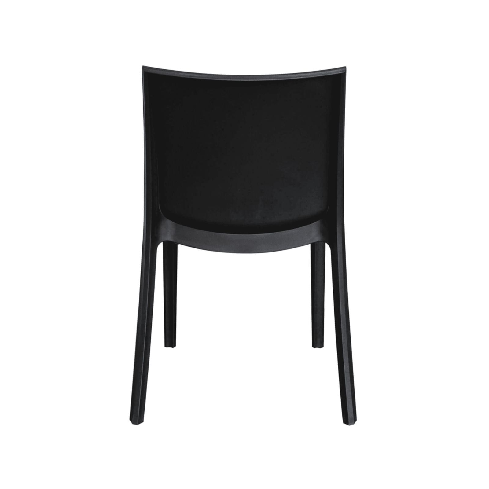 Silla de comedor Perla de polipropileno para jardín, apilable, antideslizante, 47x55 cm, 82h