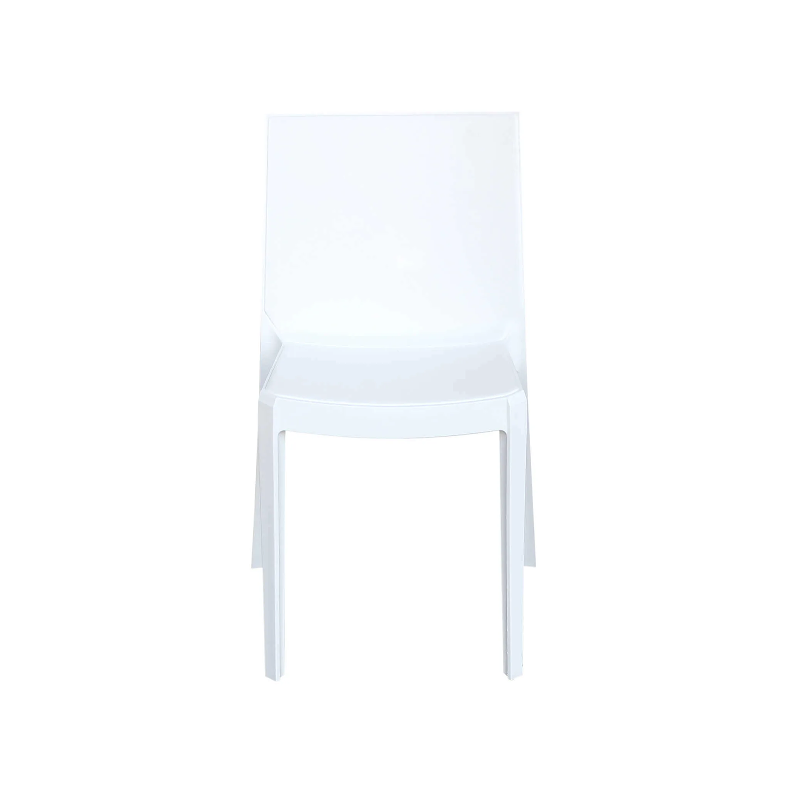 Silla de comedor Perla de polipropileno para jardín, apilable, antideslizante, 47x55 cm, 82h