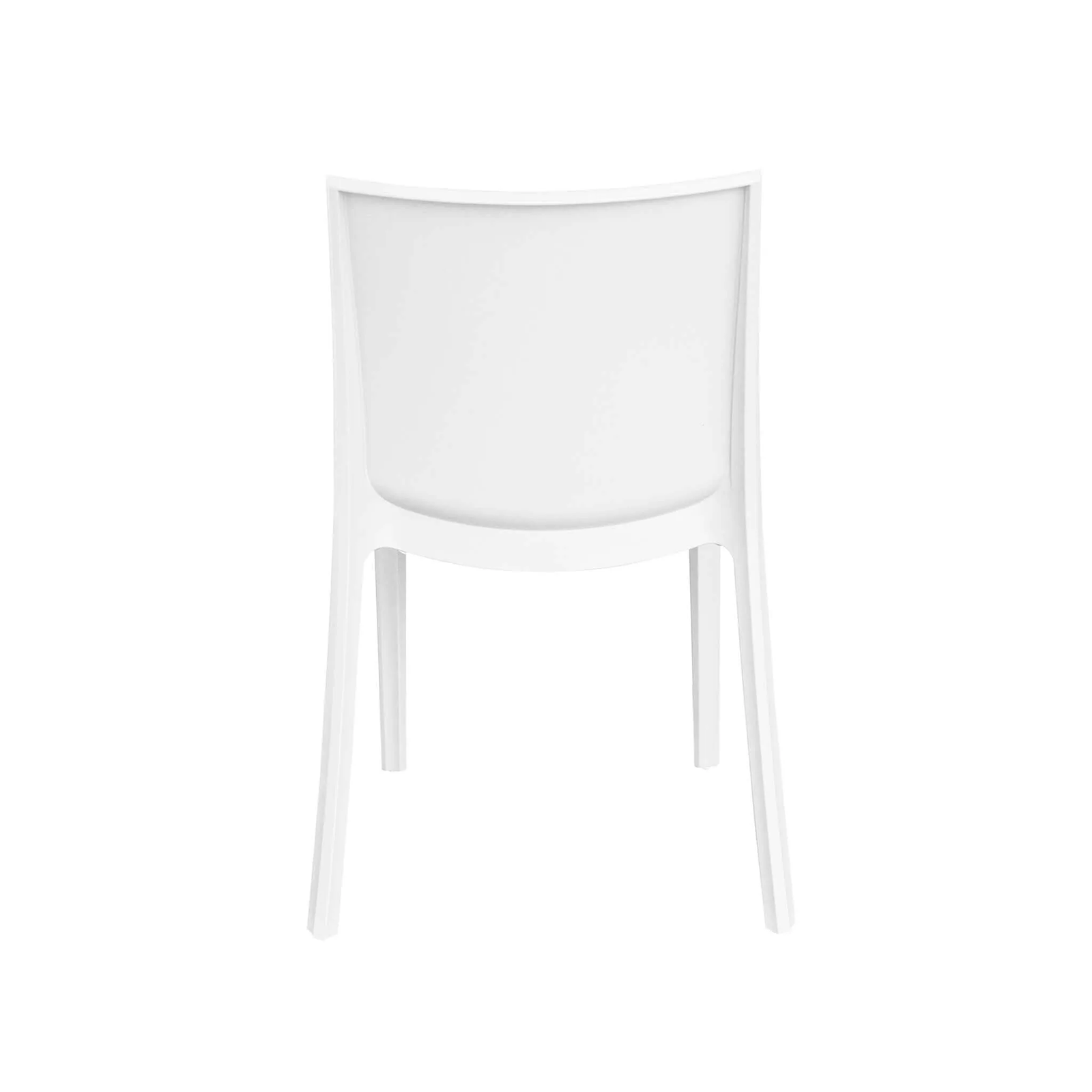 Silla de comedor Perla de polipropileno para jardín, apilable, antideslizante, 47x55 cm, 82h