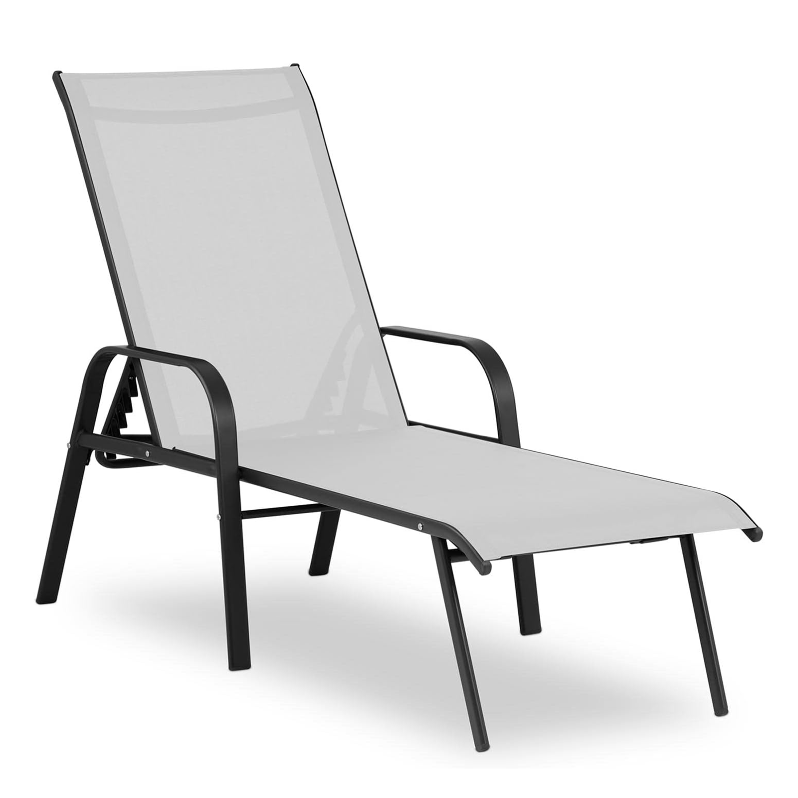 Transat inclinable "Hawaii" en acier peint pour jardin 199x68 cm 31h