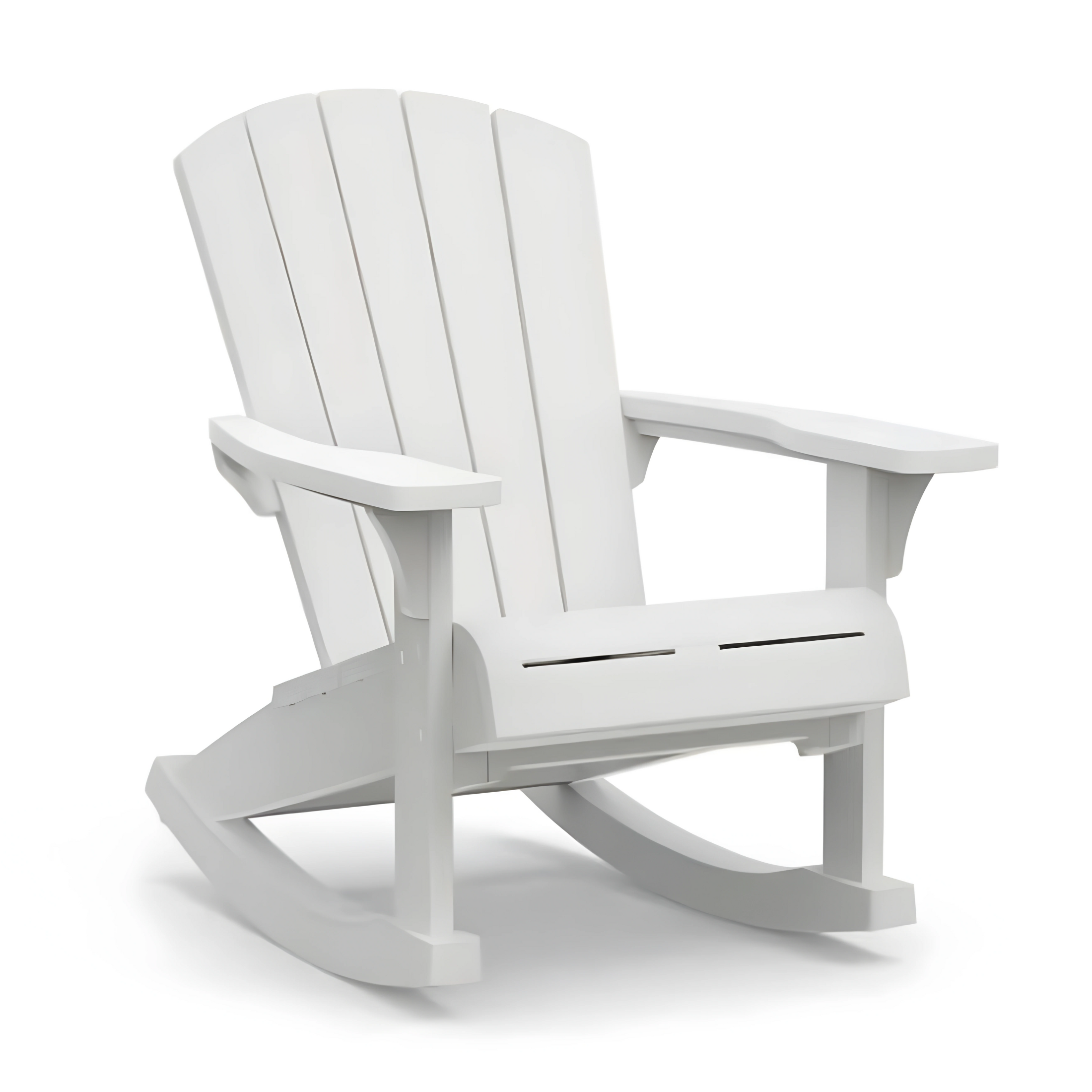 Rocking chair extérieur "Malibù" blanc 80,5x92 cm 100,5h