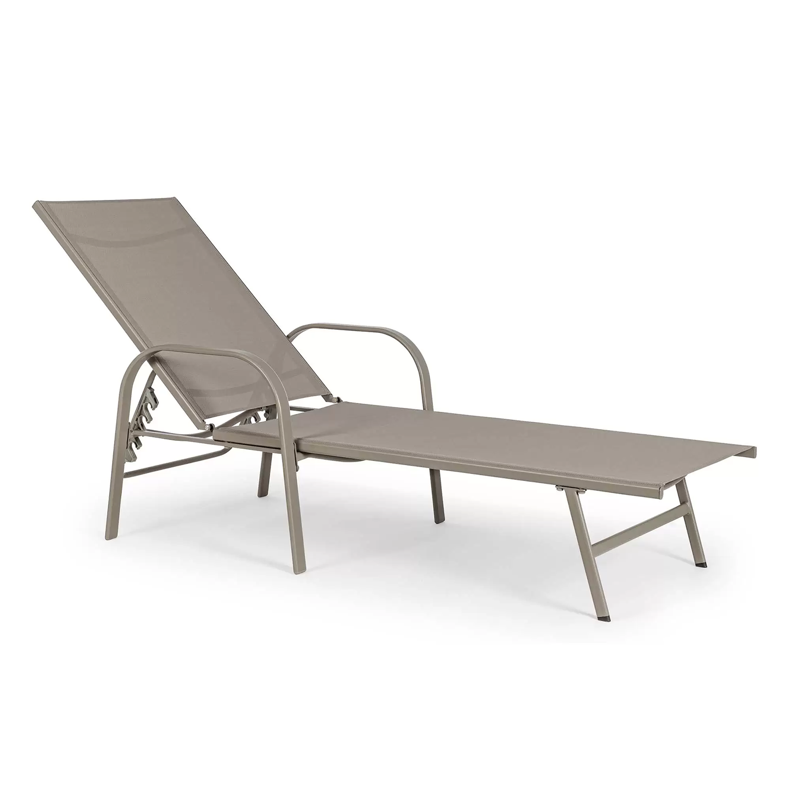 Transat inclinable "Hawaii" en acier peint pour jardin 199x68 cm 31h