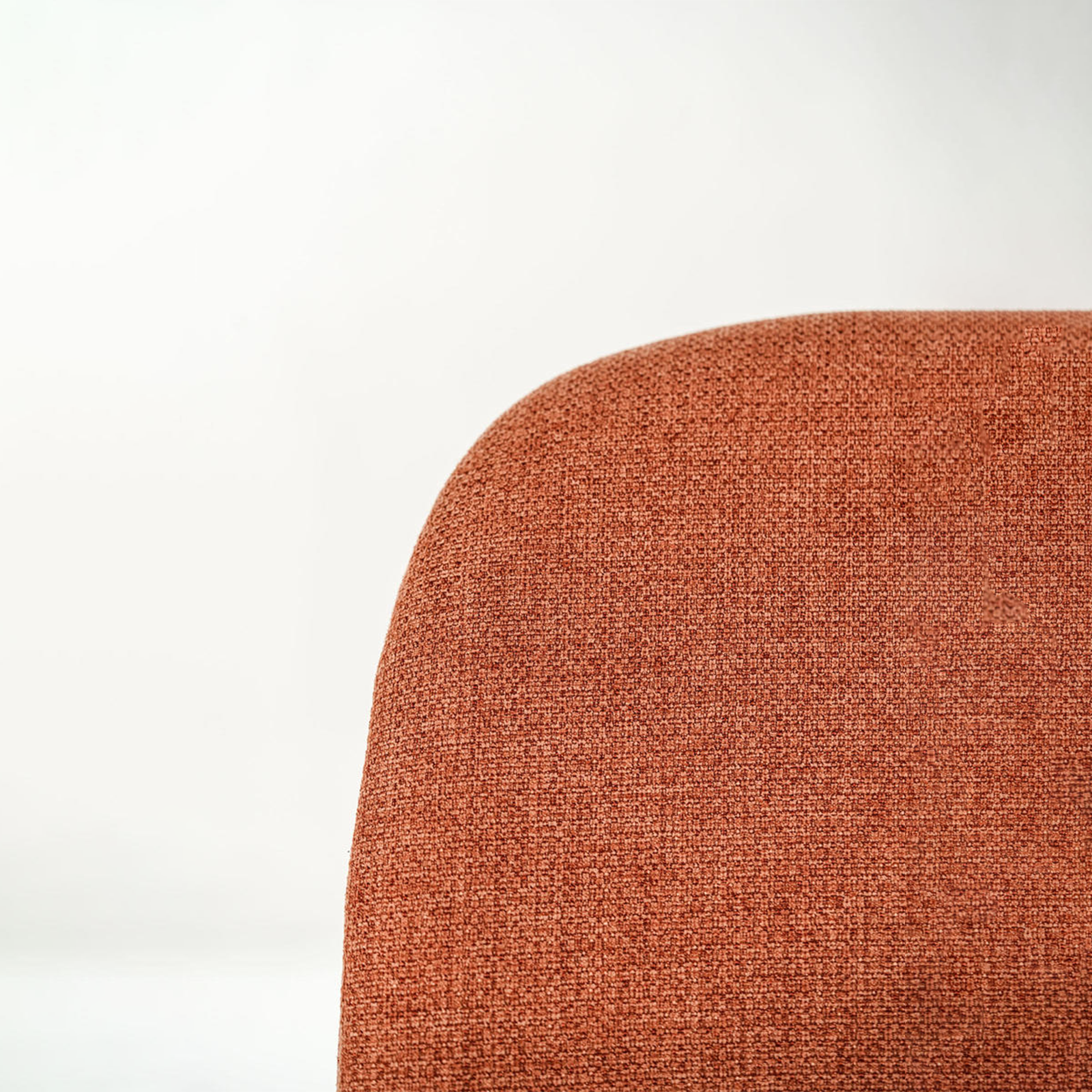 Set di sedie da pranzo in tessuto "Eva" con gambe in metallo verniciato eleganti moderne