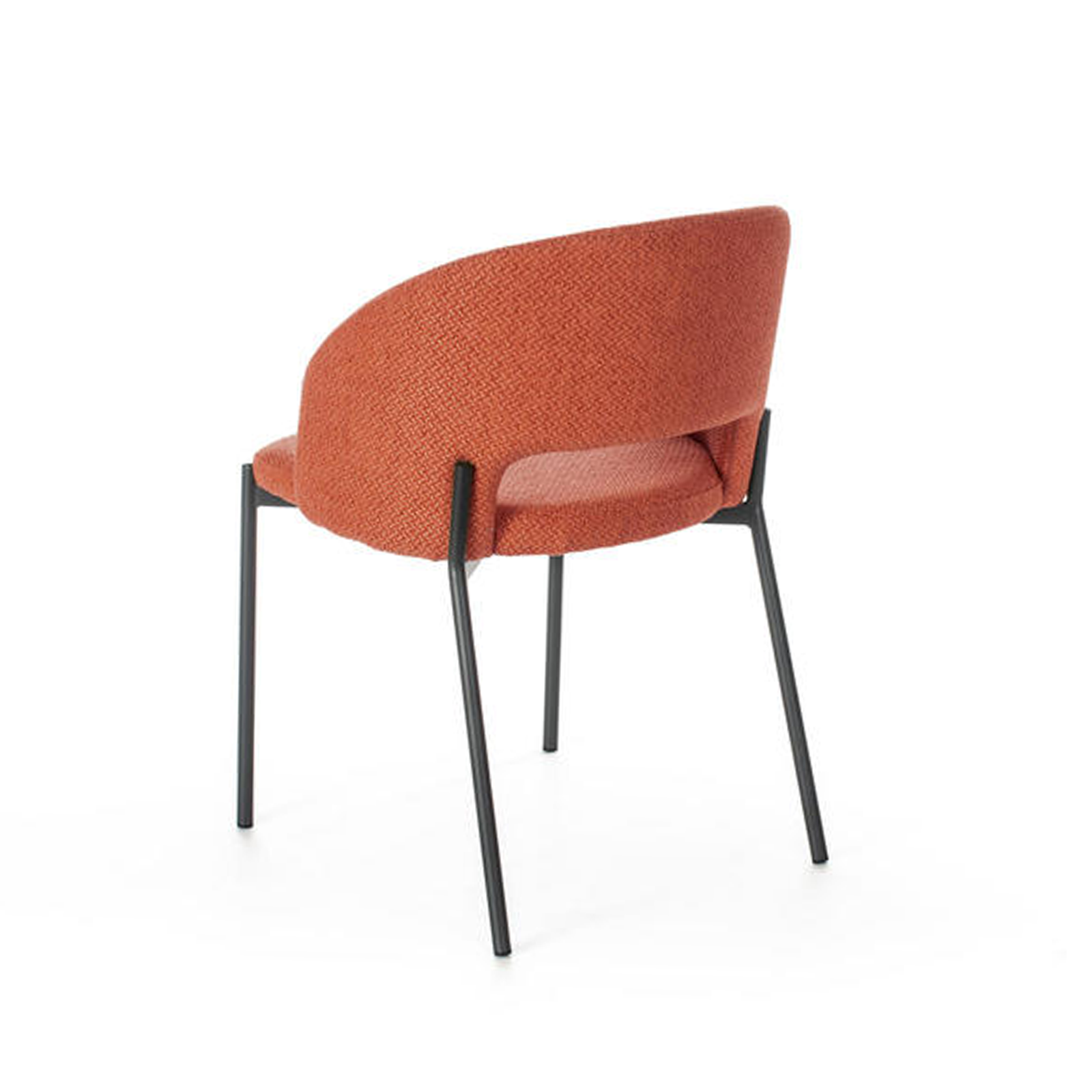 Set di sedie moderne imbottite "Erica" da pranzo in tessuto cm 56x52 78,5h