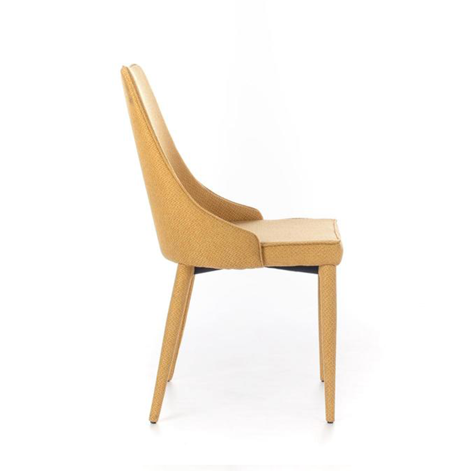 Chaise rembourrée "Myriam" fauteuil moderne en tissu 46x46 91h cm