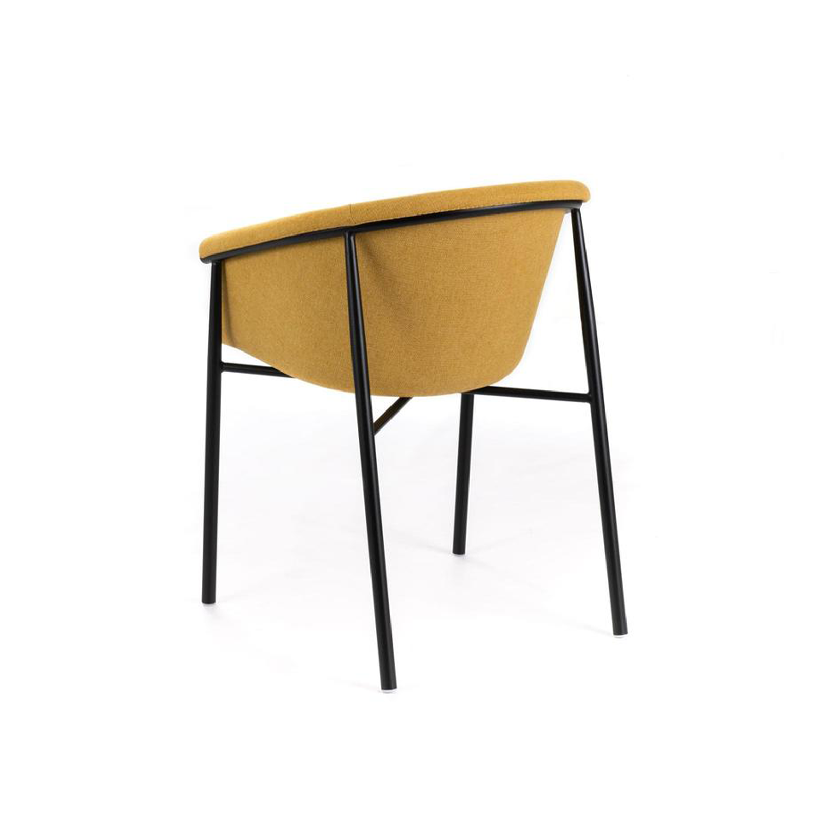 Set di sedie moderne in tessuto "Orchidea" eleganti con struttura in metallo verniciato