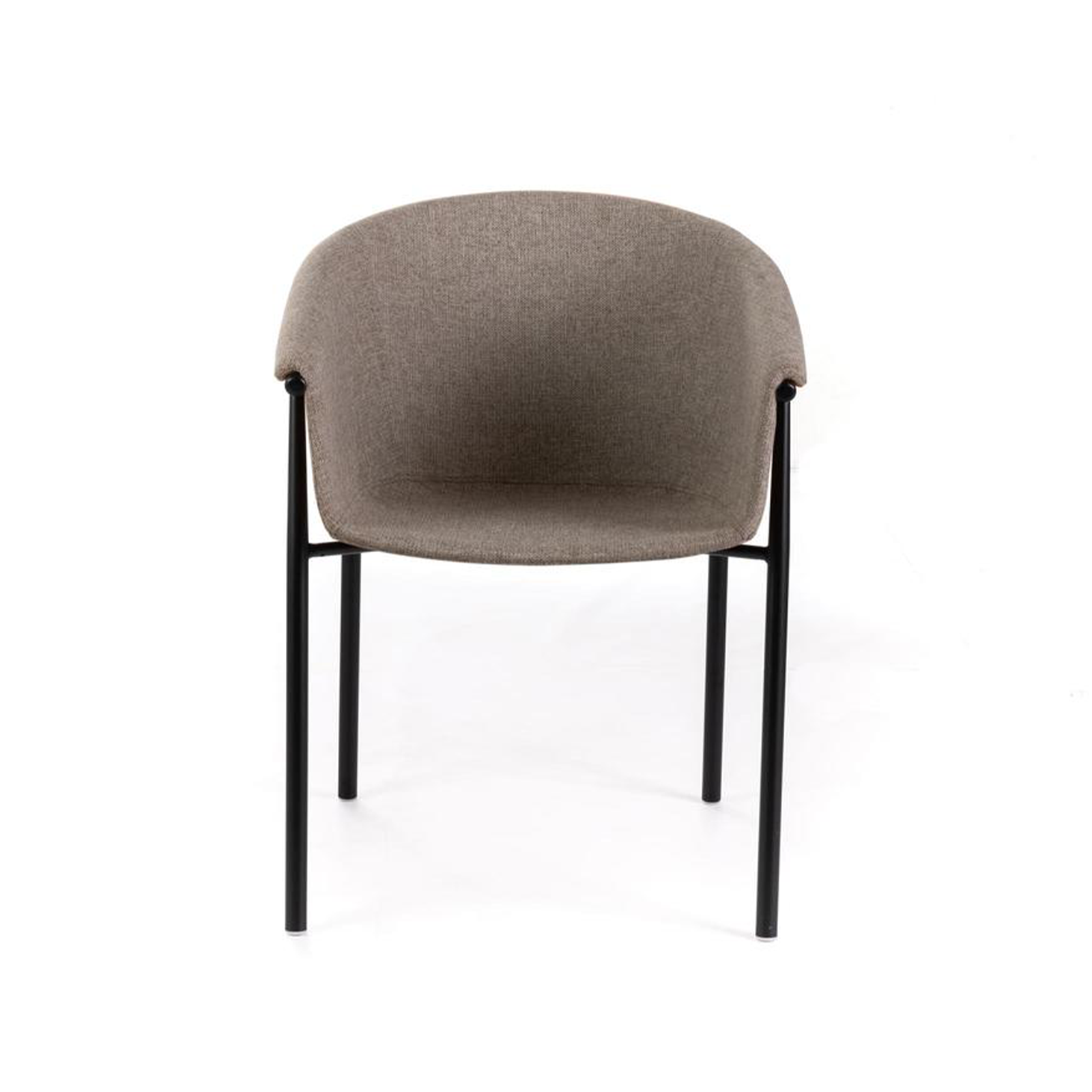 Set di sedie moderne in tessuto "Orchidea" eleganti con struttura in metallo verniciato