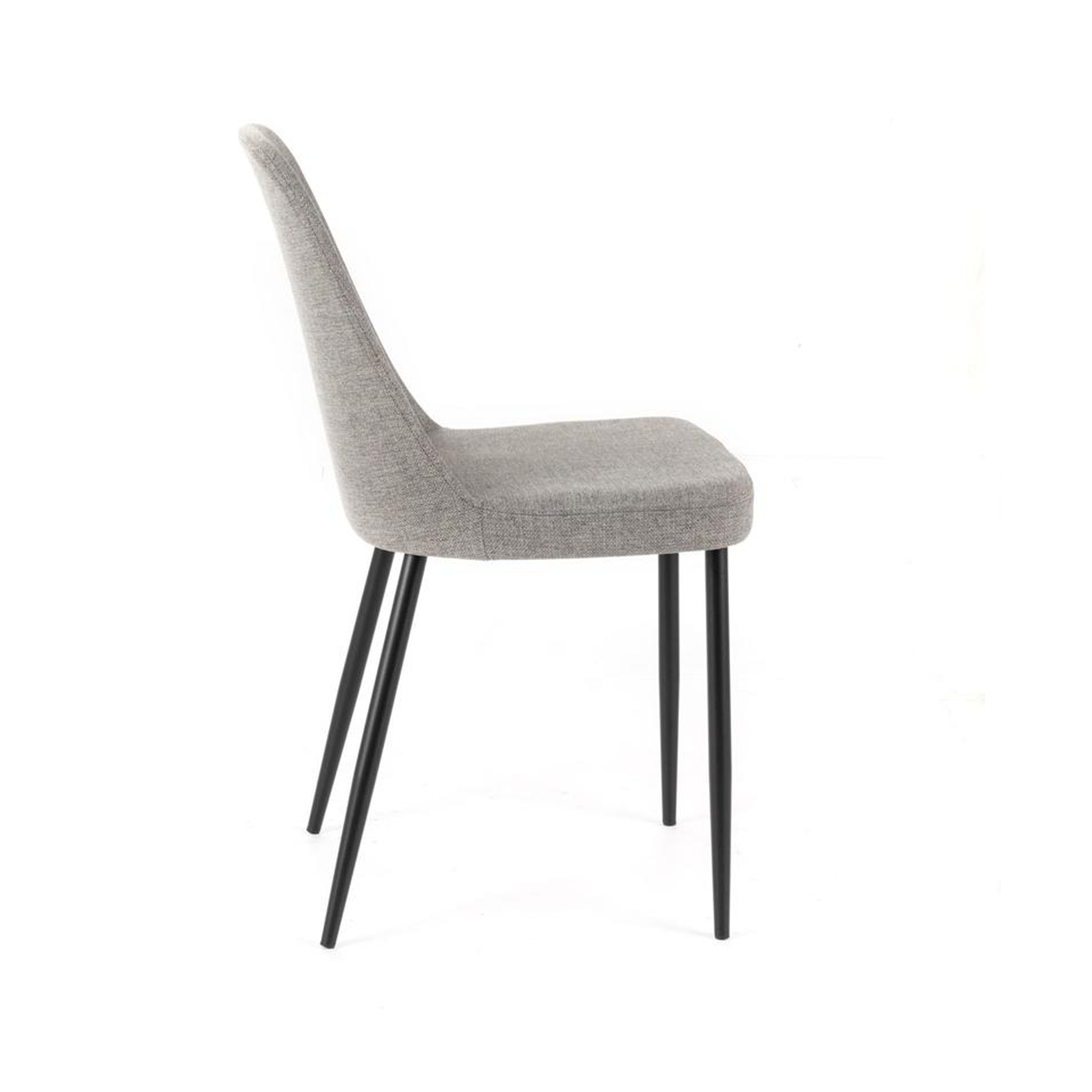 Set di sedie moderne in tessuto "Giglio" con gambe in metallo verniciato eleganti