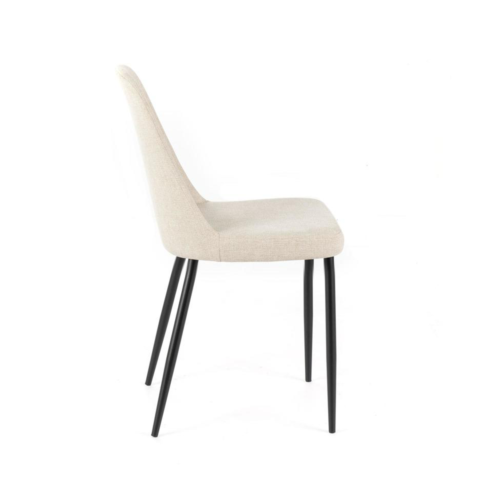 Silla de tela "Tamara", elegante sillón moderno 46x55 cm 85h