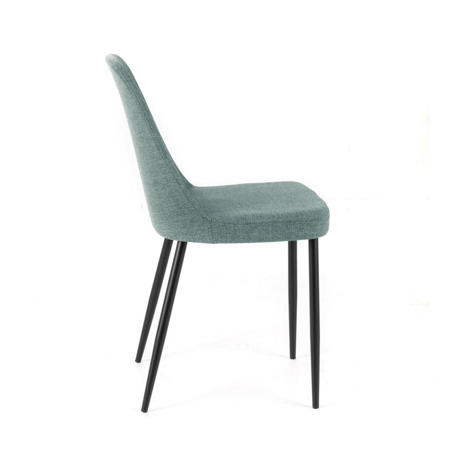 Set di sedie moderne in tessuto "Giglio" con gambe in metallo verniciato eleganti