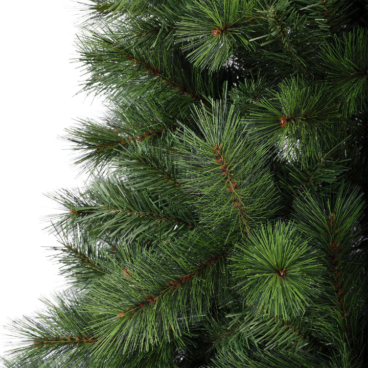 Árbol de Navidad "Couronne" delgado en PP efecto aguja de pino y PVC