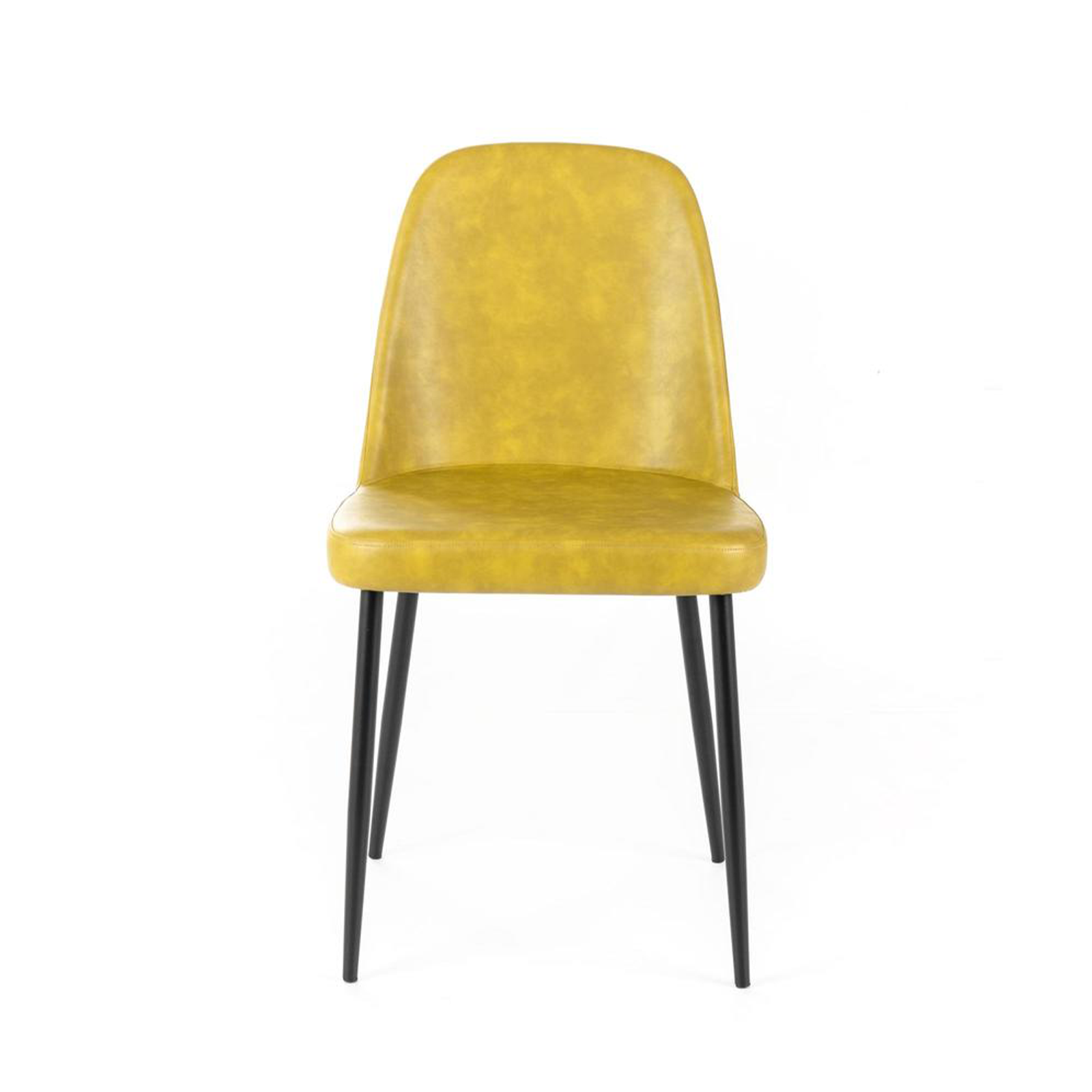 Chaise moderne rembourrée en simili cuir "Tamara" soft touch 45x52 cm 85h