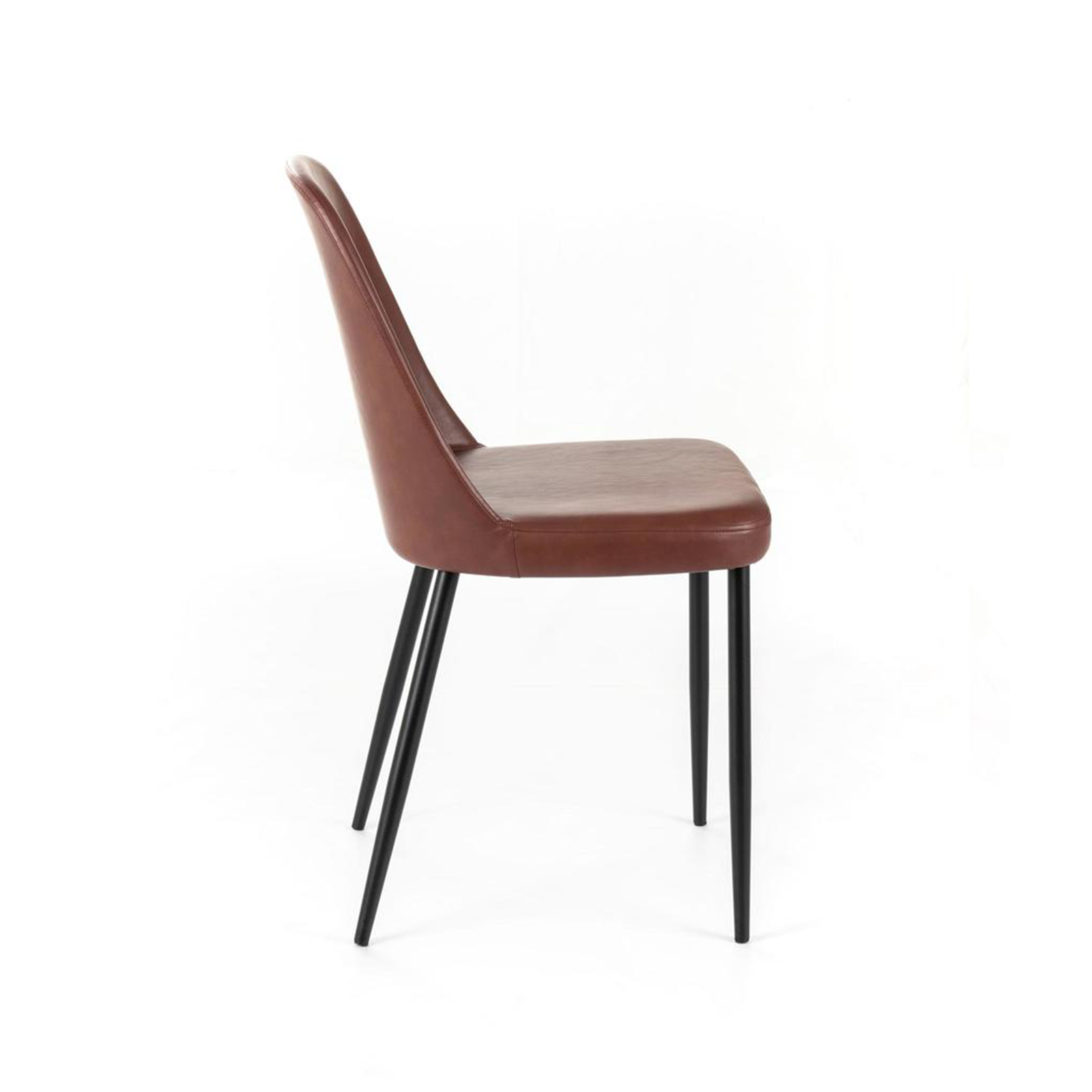 Chaise moderne rembourrée en simili cuir "Tamara" soft touch 45x52 cm 85h